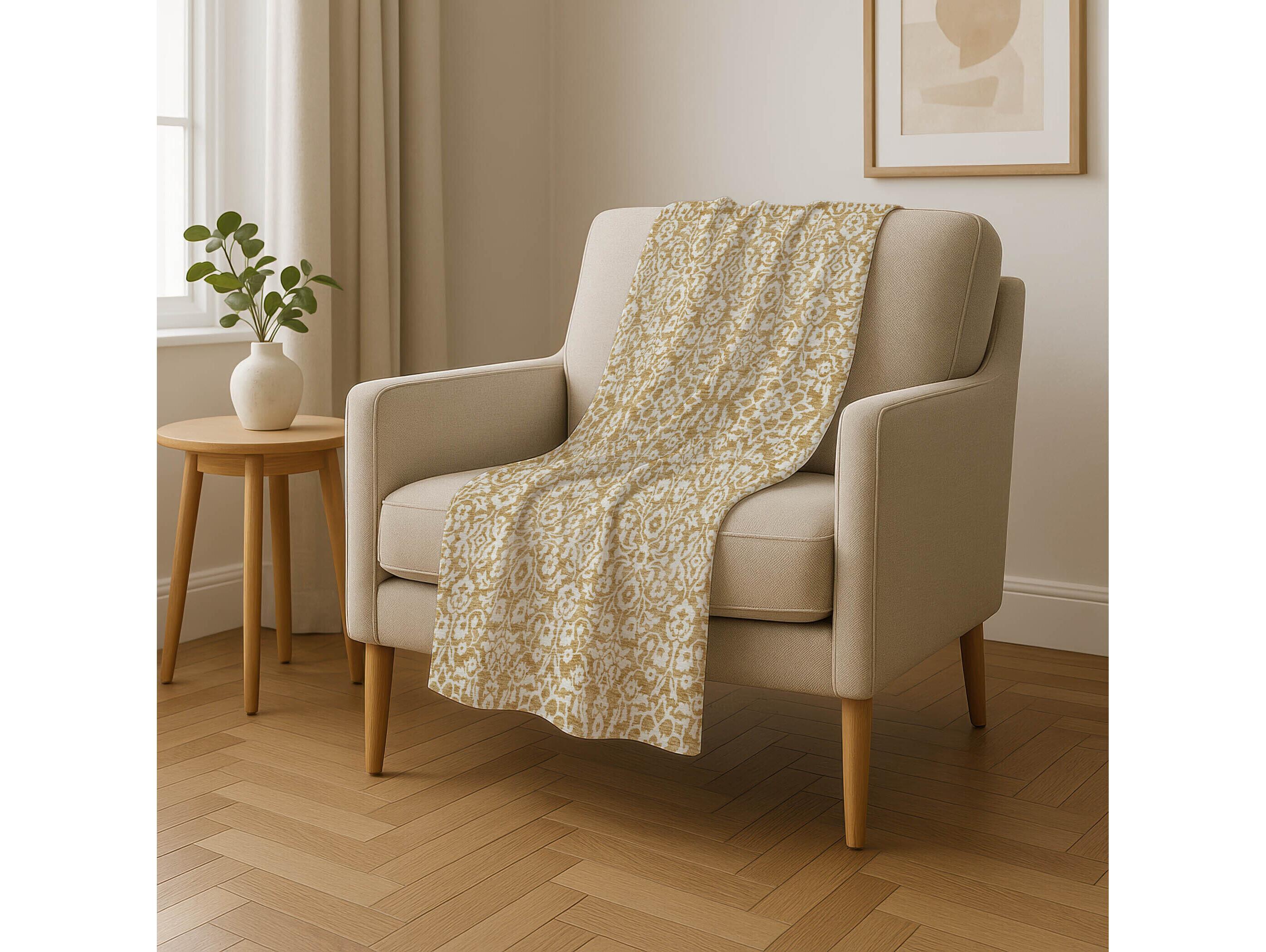 Dalyn Sherpa Gold Polyester Throw