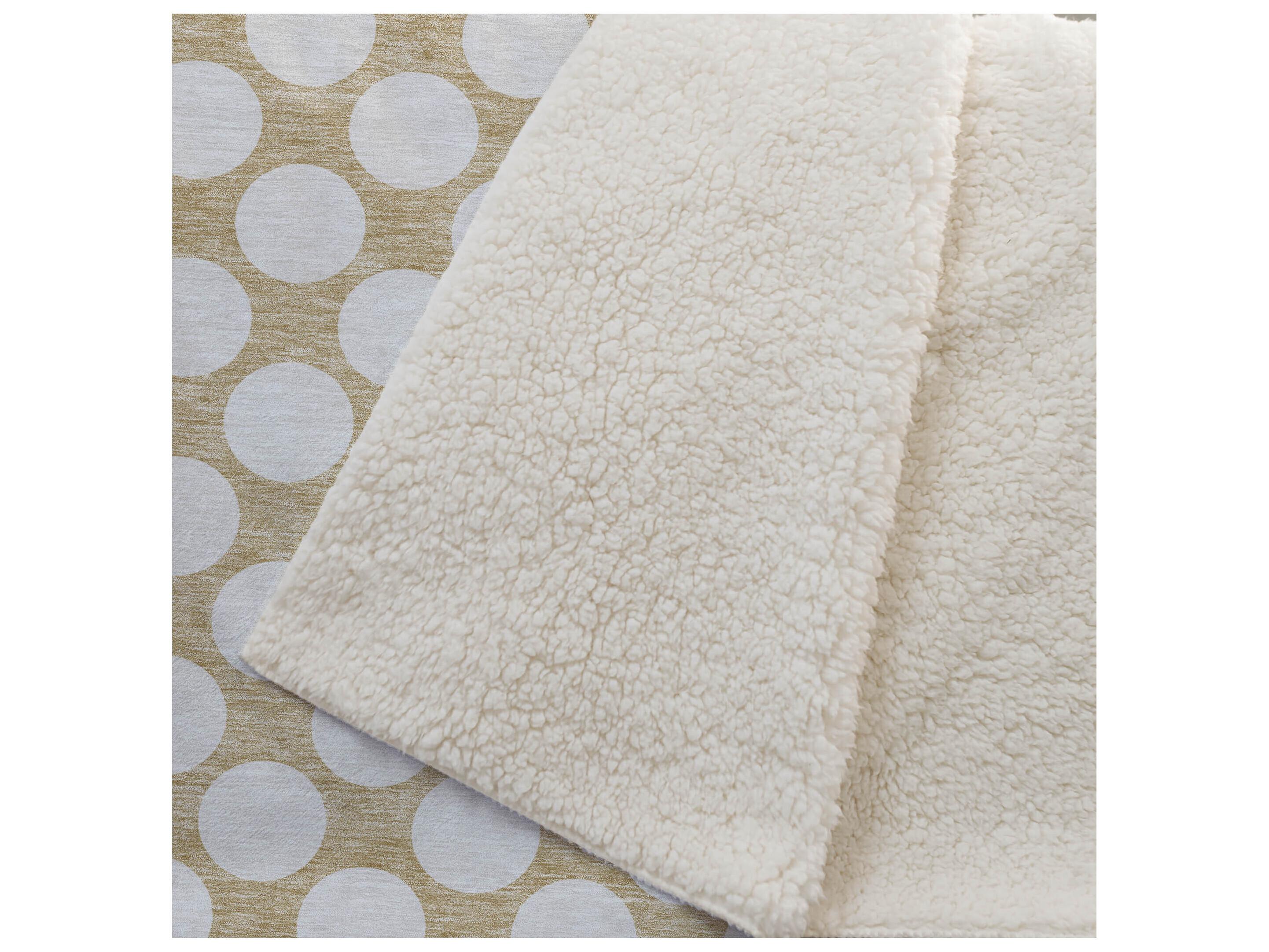 Dalyn Sherpa Gold Polyester Throw