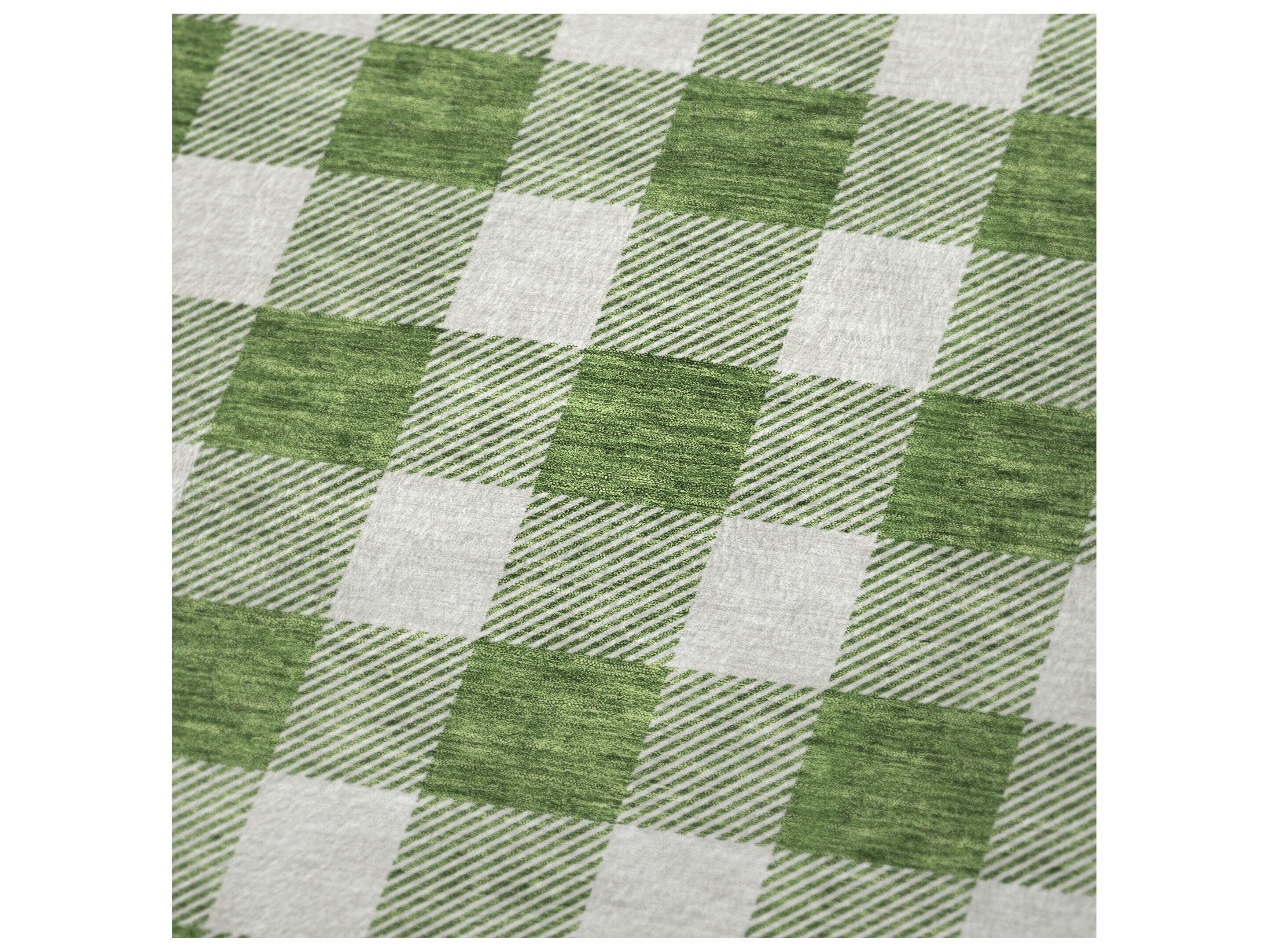 Dalyn Sherpa Green Polyester Throw