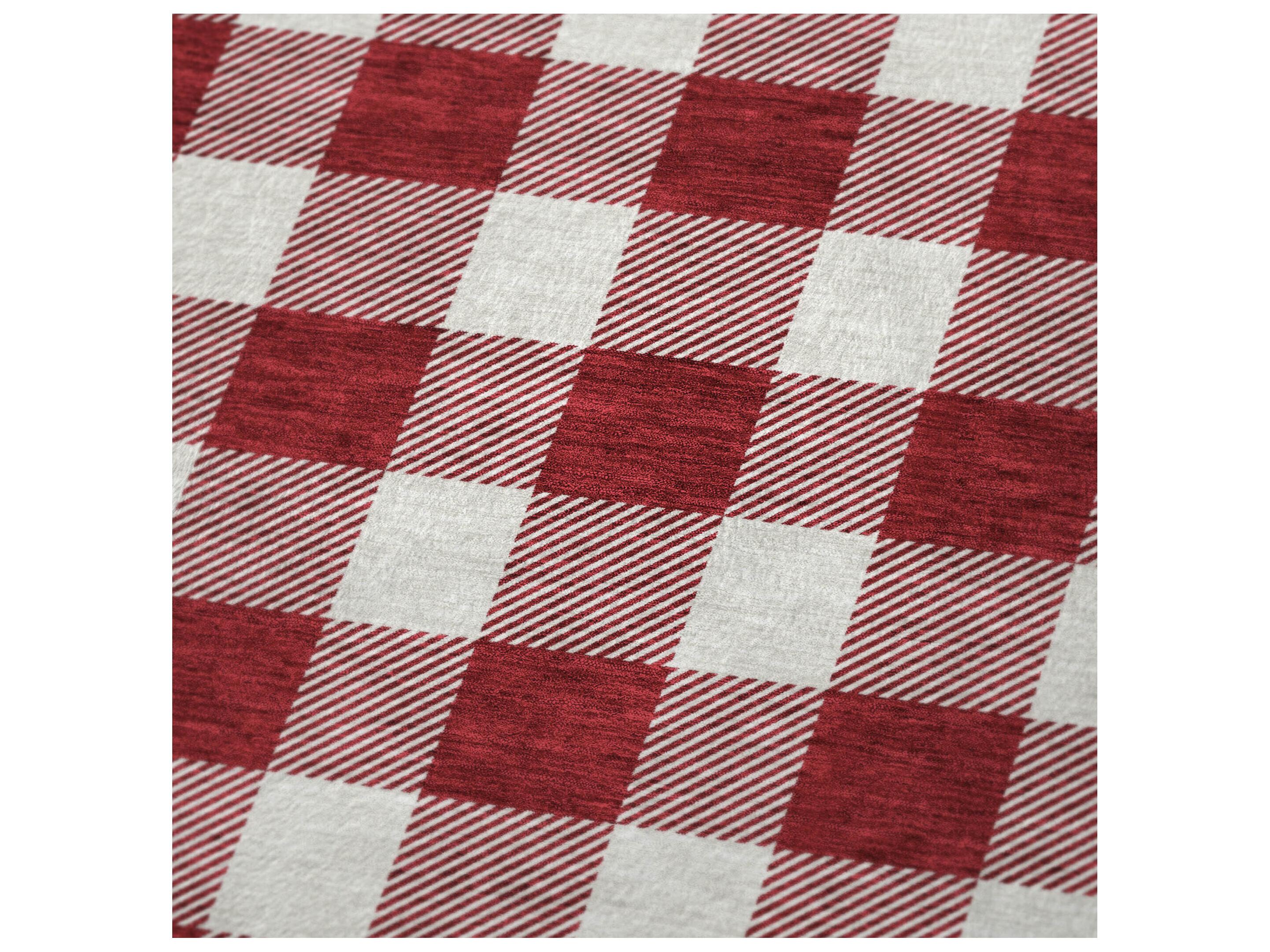 Dalyn Sherpa Red Polyester Throw