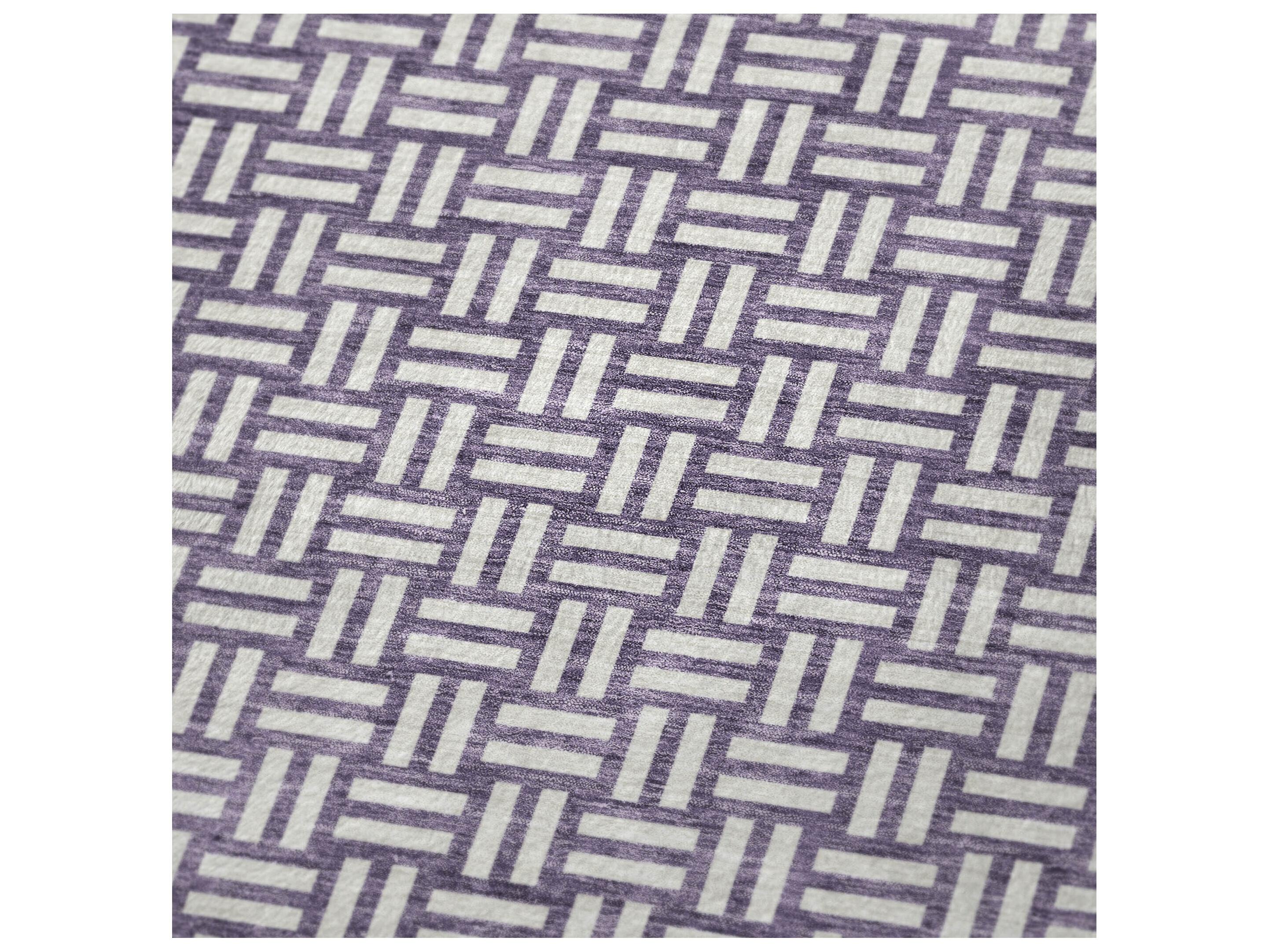 Dalyn Sherpa Purple Polyester Throw