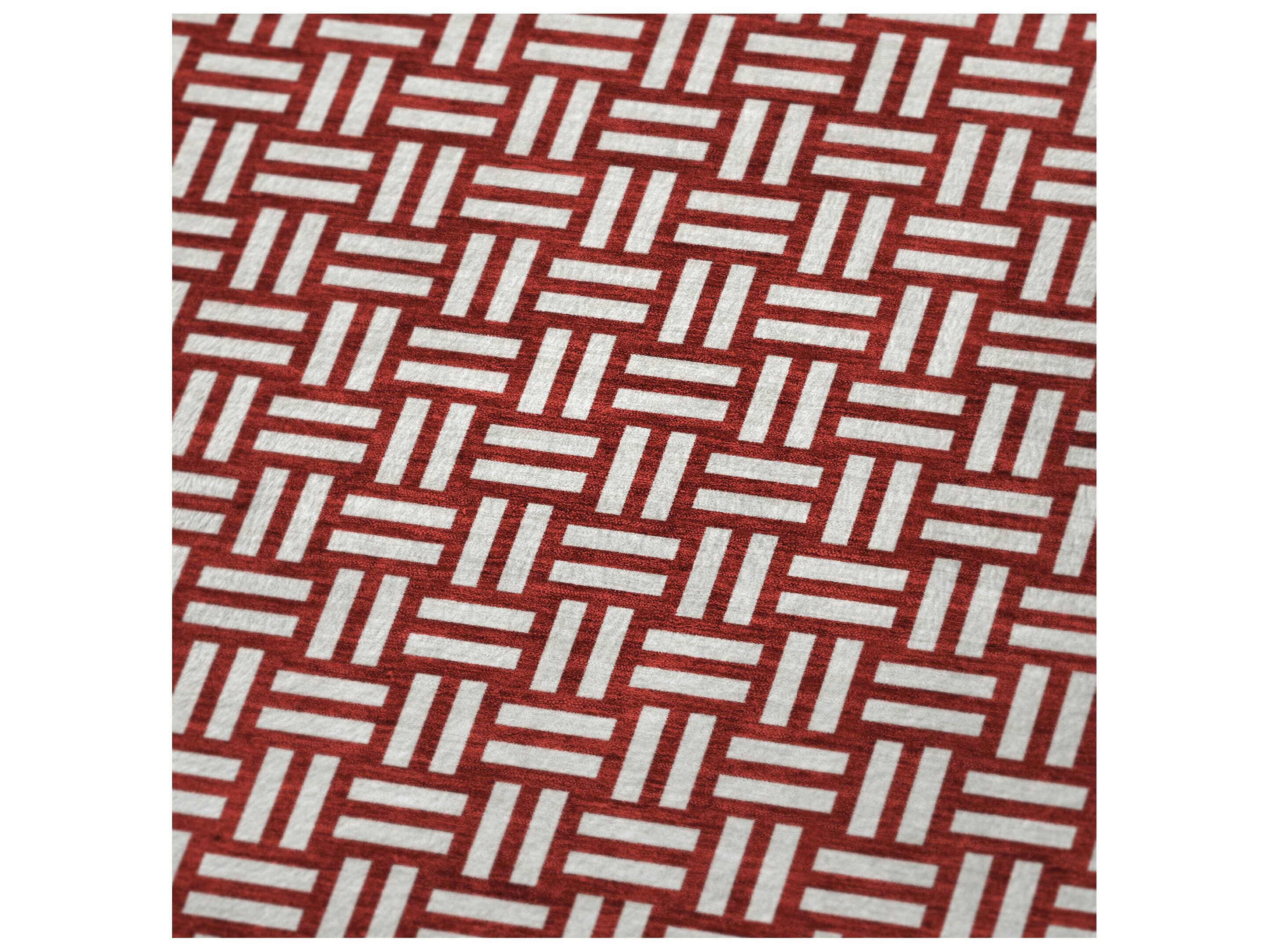 Dalyn Sherpa Red Polyester Throw