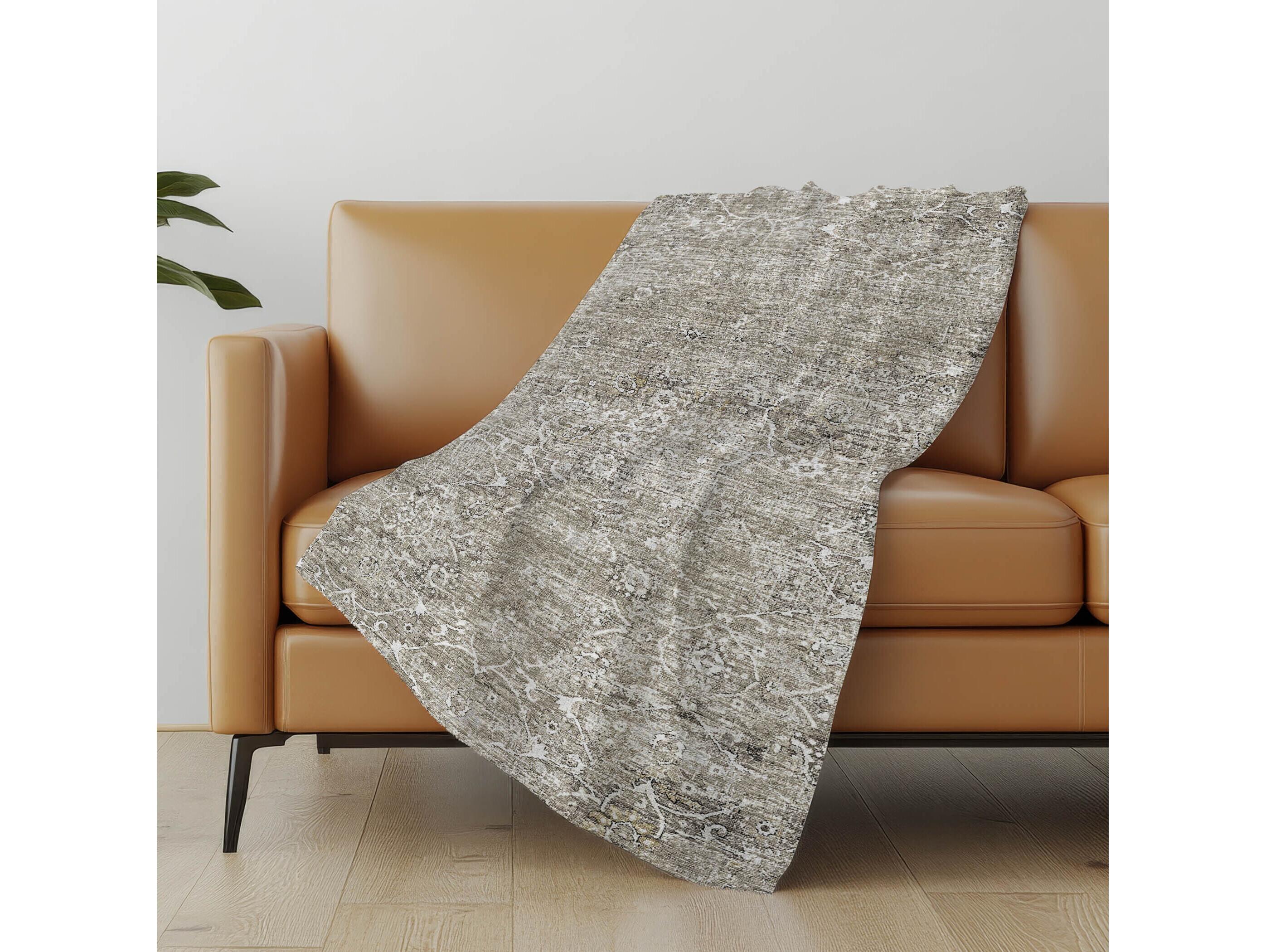 Dalyn Sherpa Neutral Polyester Throw