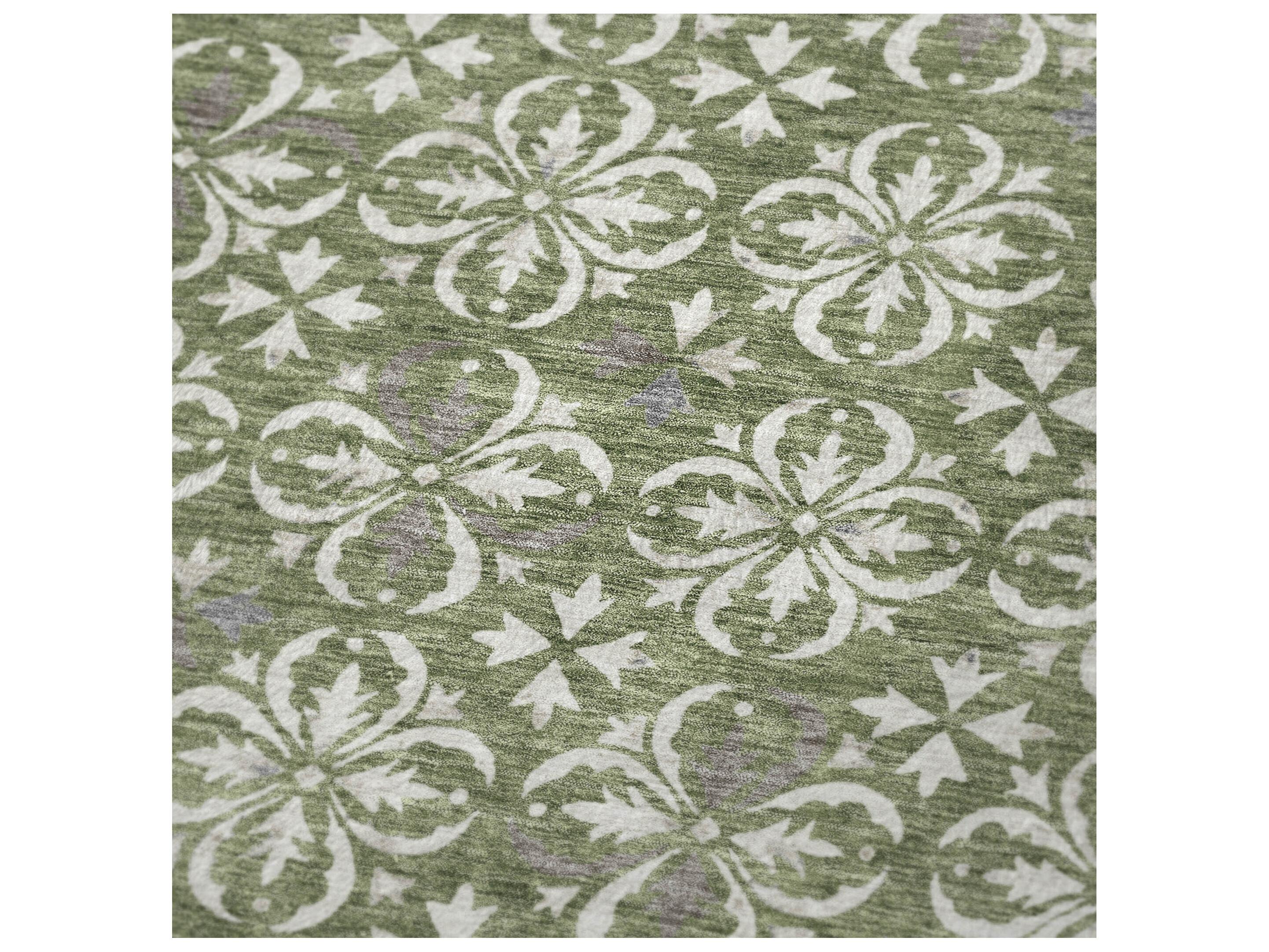 Dalyn Sherpa Green Polyester Throw