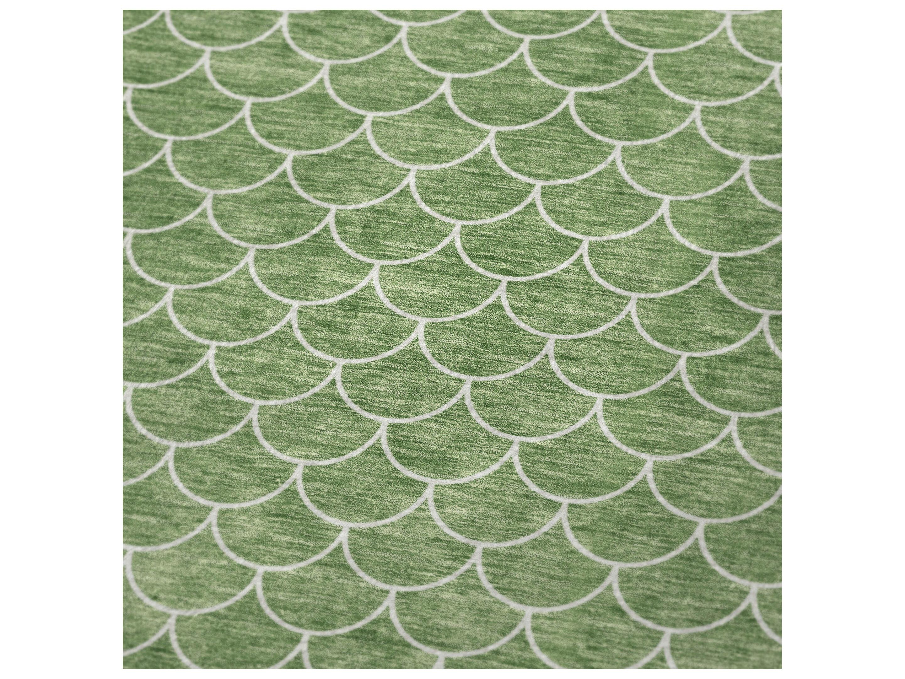 Dalyn Sherpa Green Polyester Throw