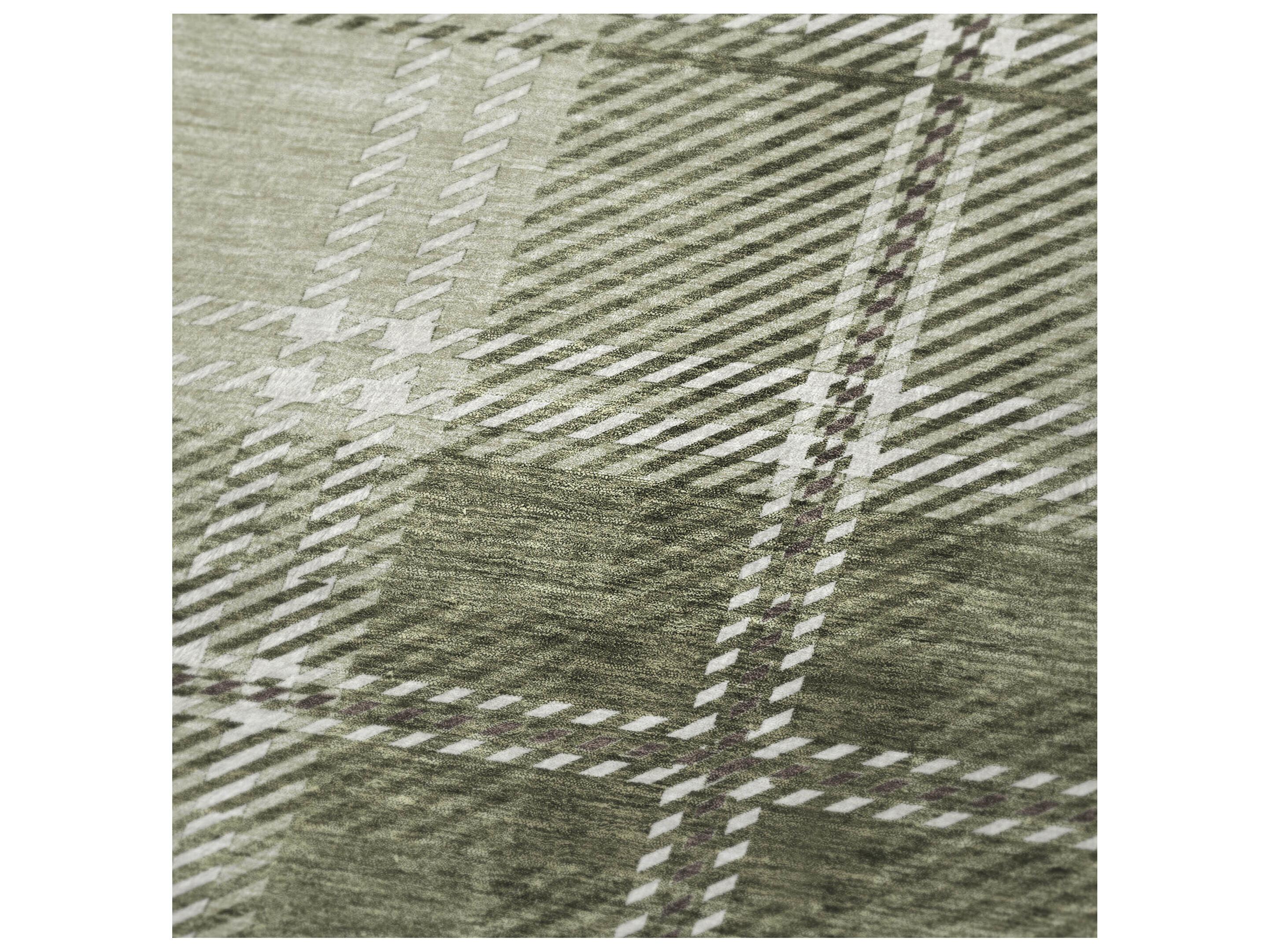 Dalyn Sherpa Green Polyester Throw