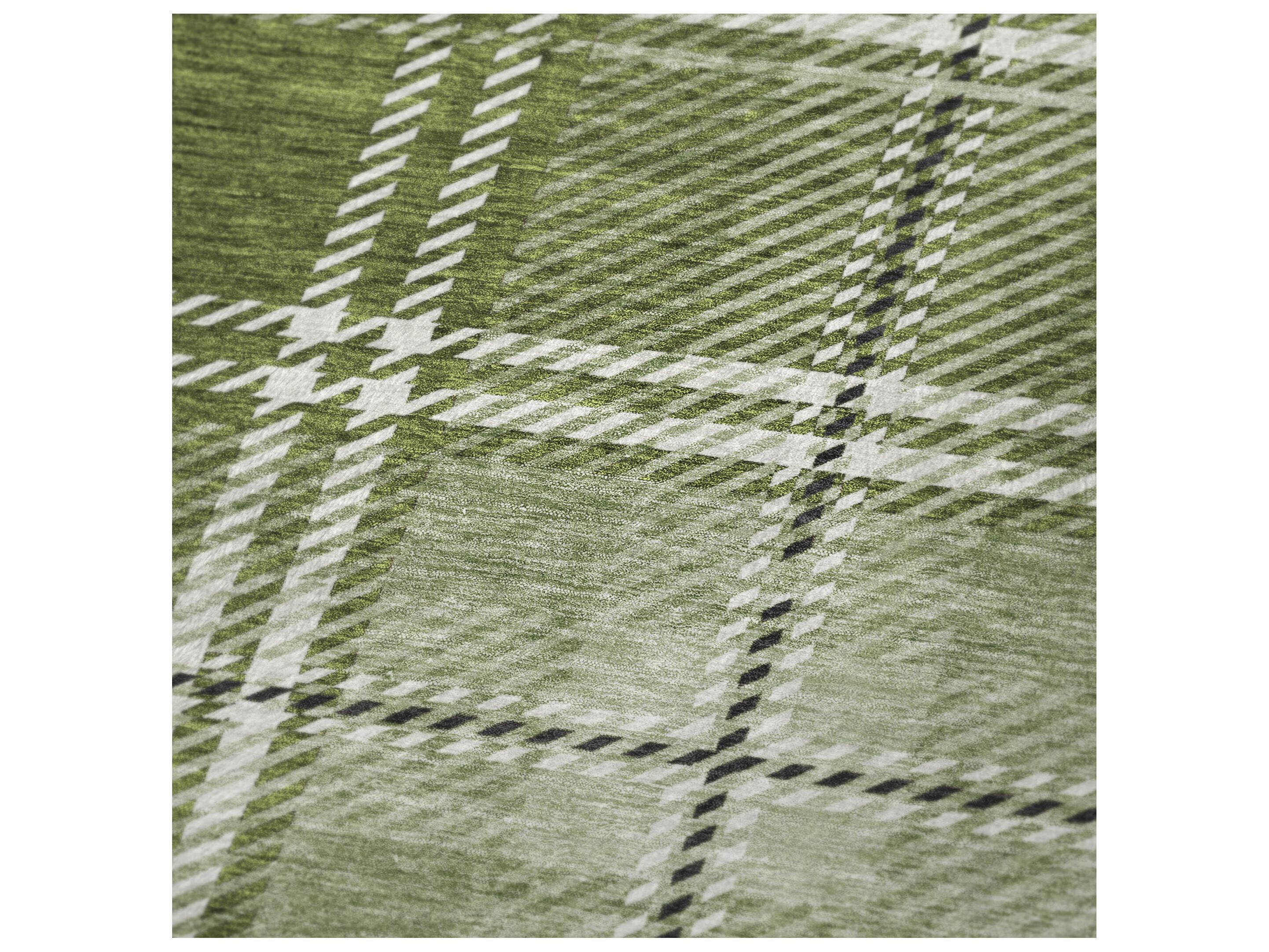 Dalyn Sherpa Green Polyester Throw