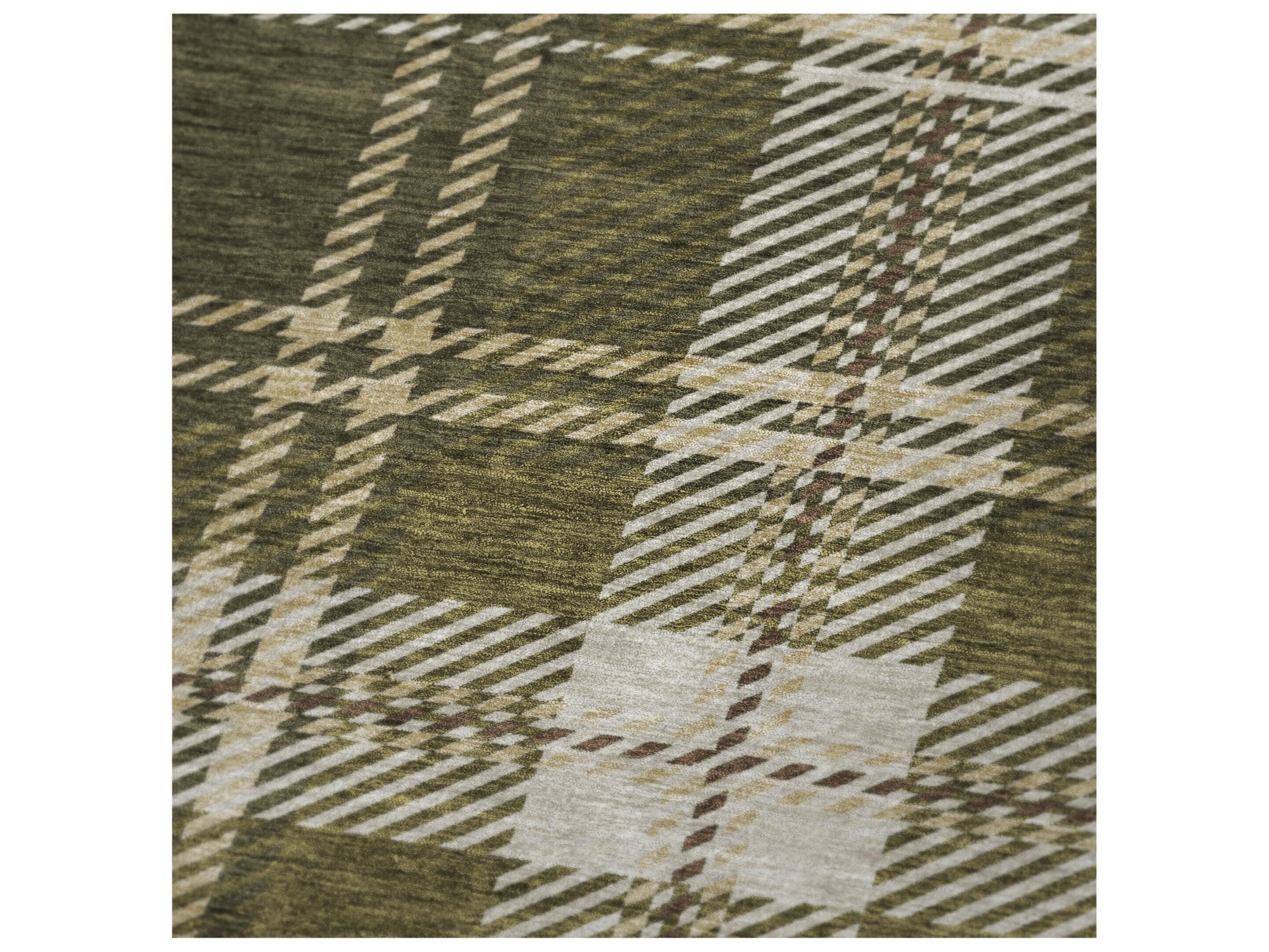 Dalyn Sherpa Green Polyester Throw