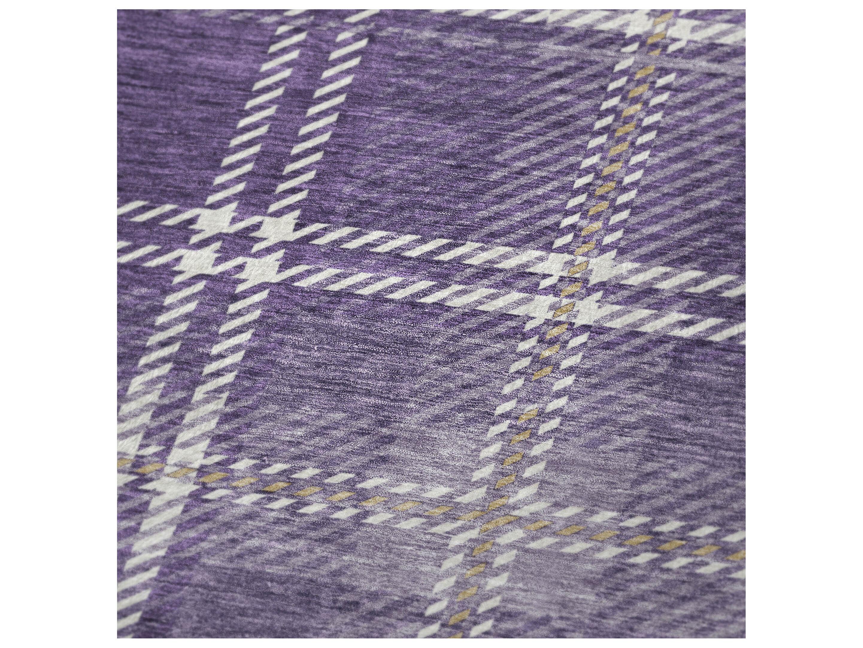 Dalyn Sherpa Purple Polyester Throw