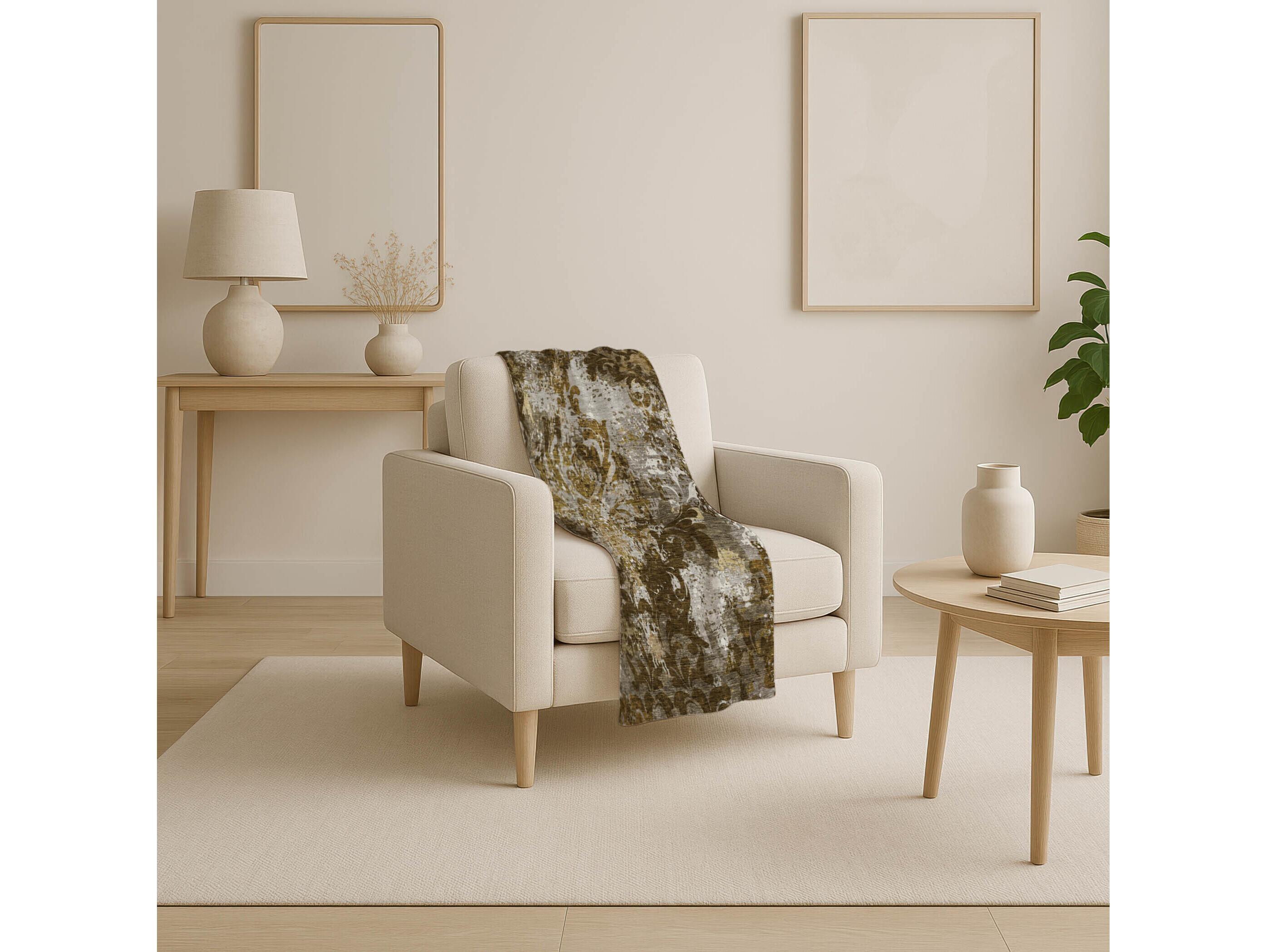 Dalyn Sherpa Brown Polyester Throw