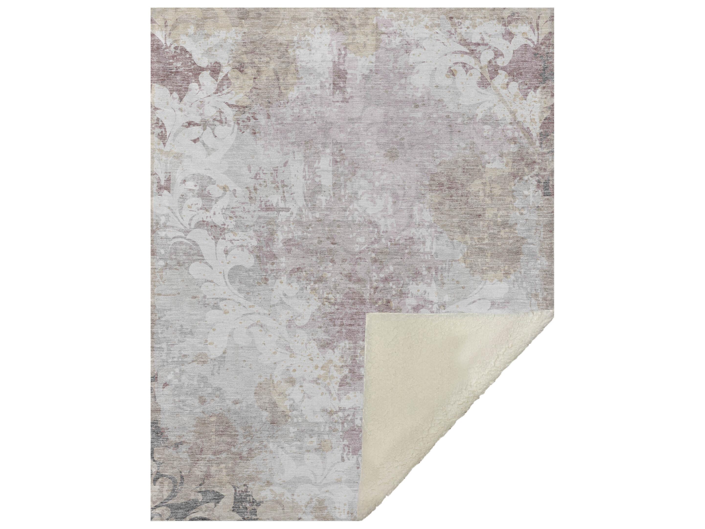 Dalyn Sherpa Ivory Polyester Throw
