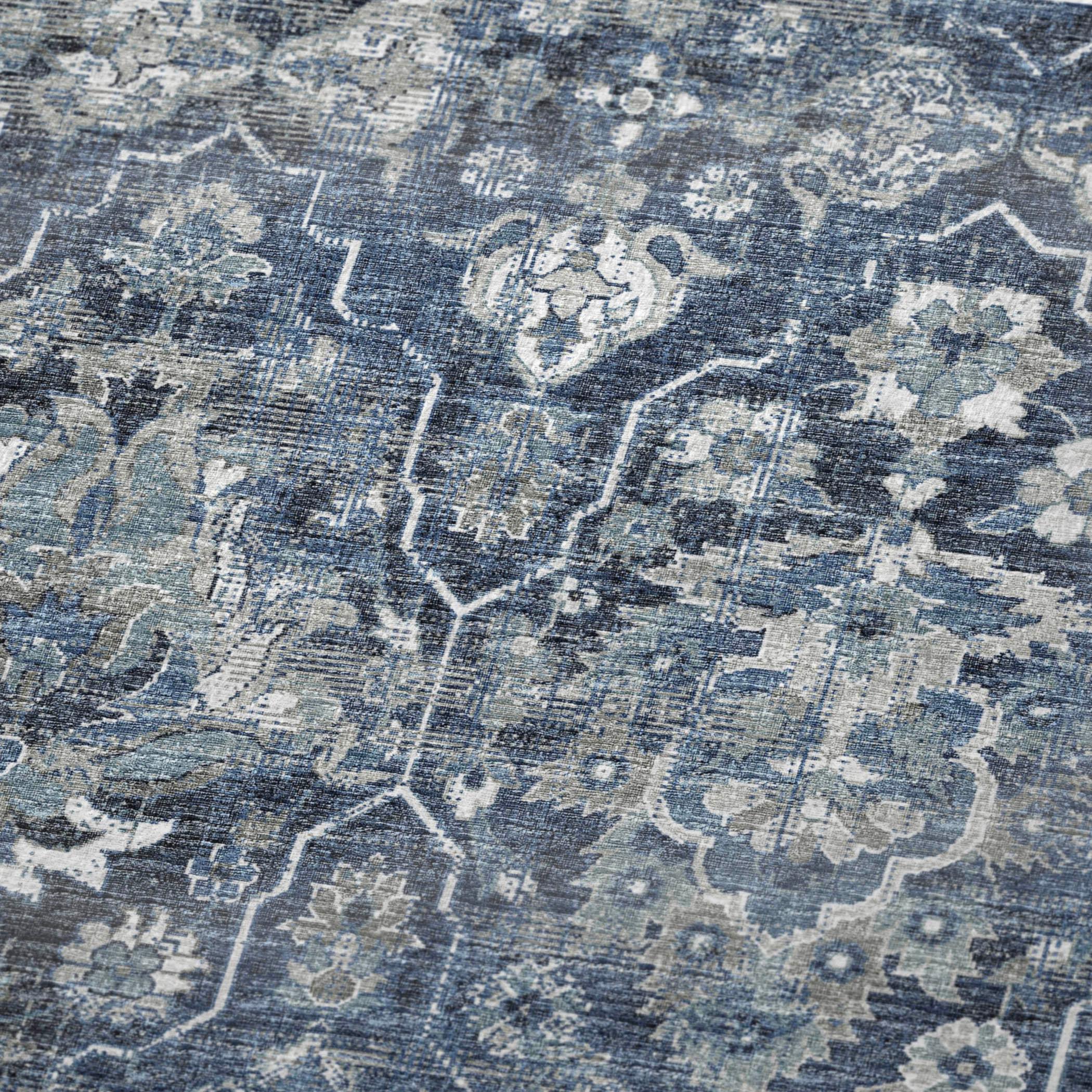 Dalyn Sherpa Blue Polyester Throw