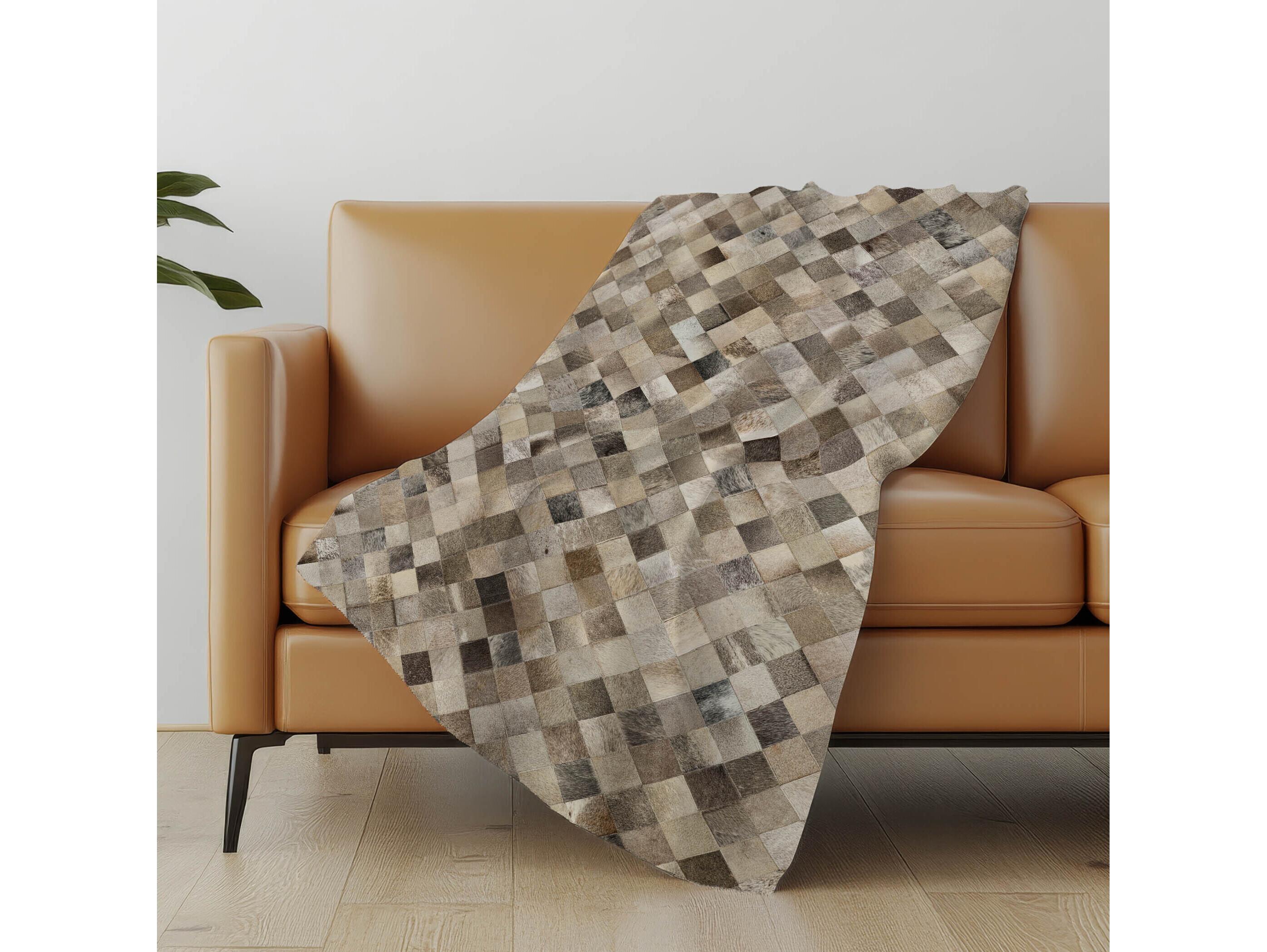 Dalyn Sherpa Gray Polyester Throw
