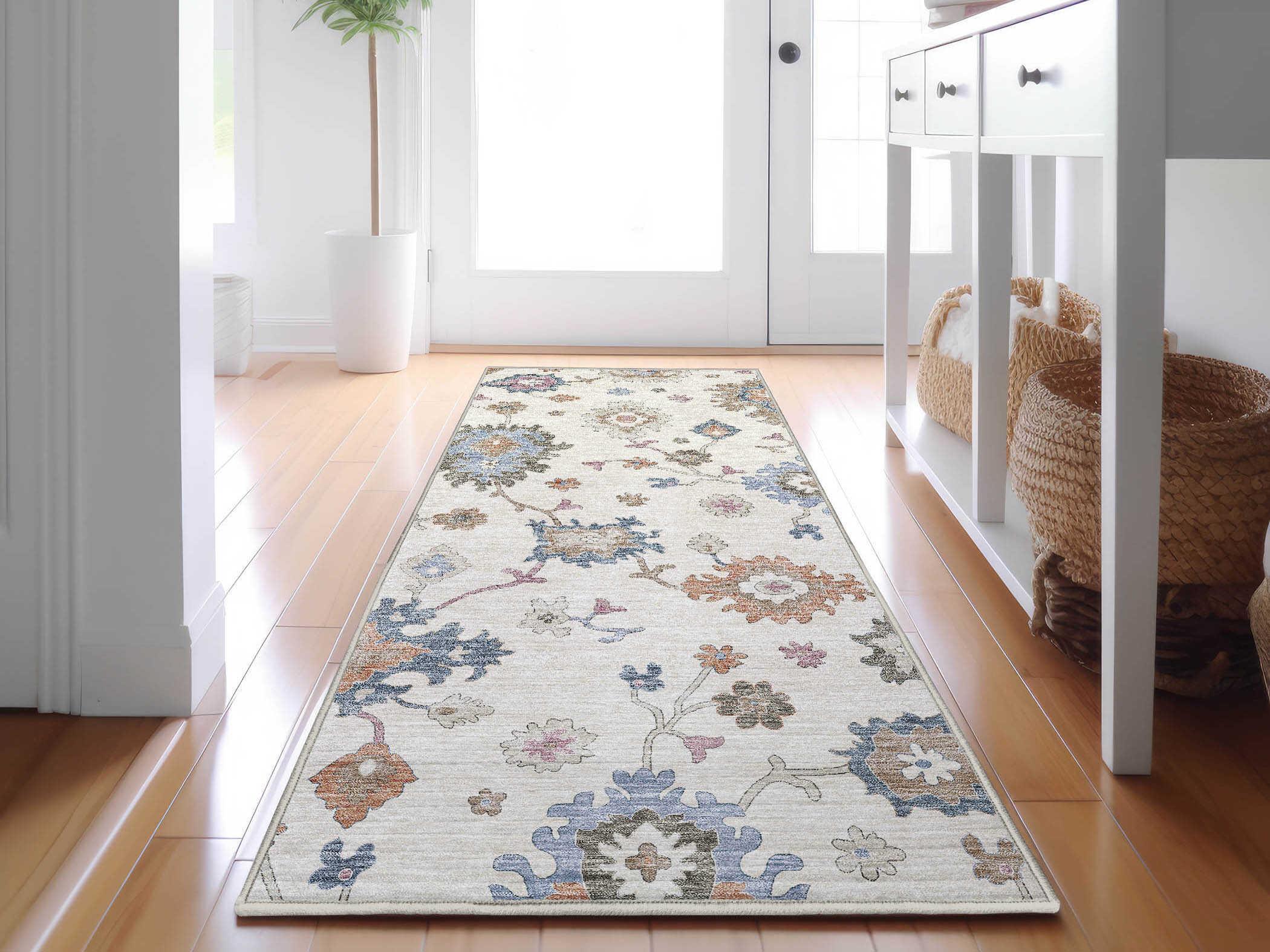 Dalyn Hatay Floral Runner Area Rug
