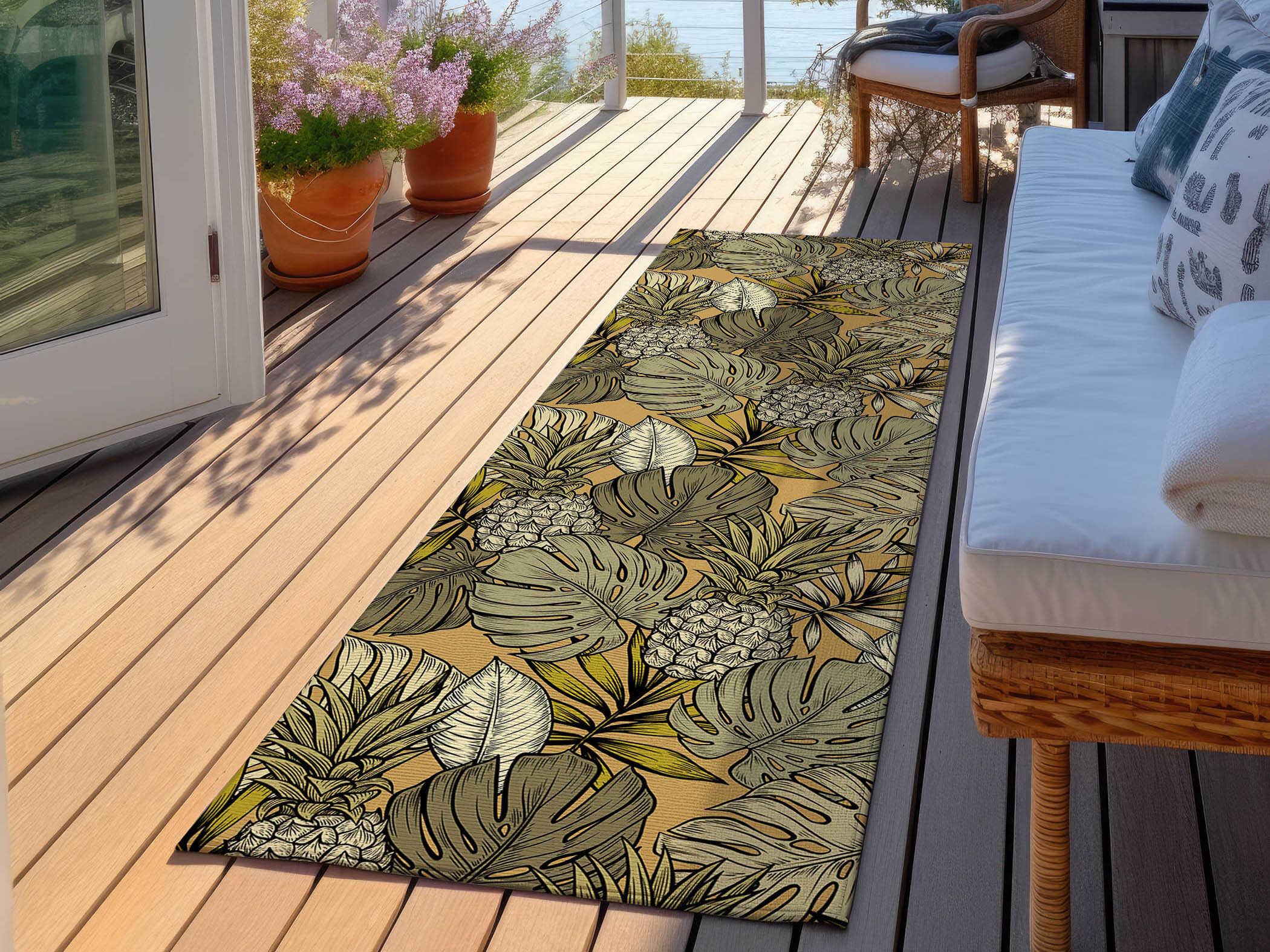 Dalyn Tropics Graphic Runner Area Rug