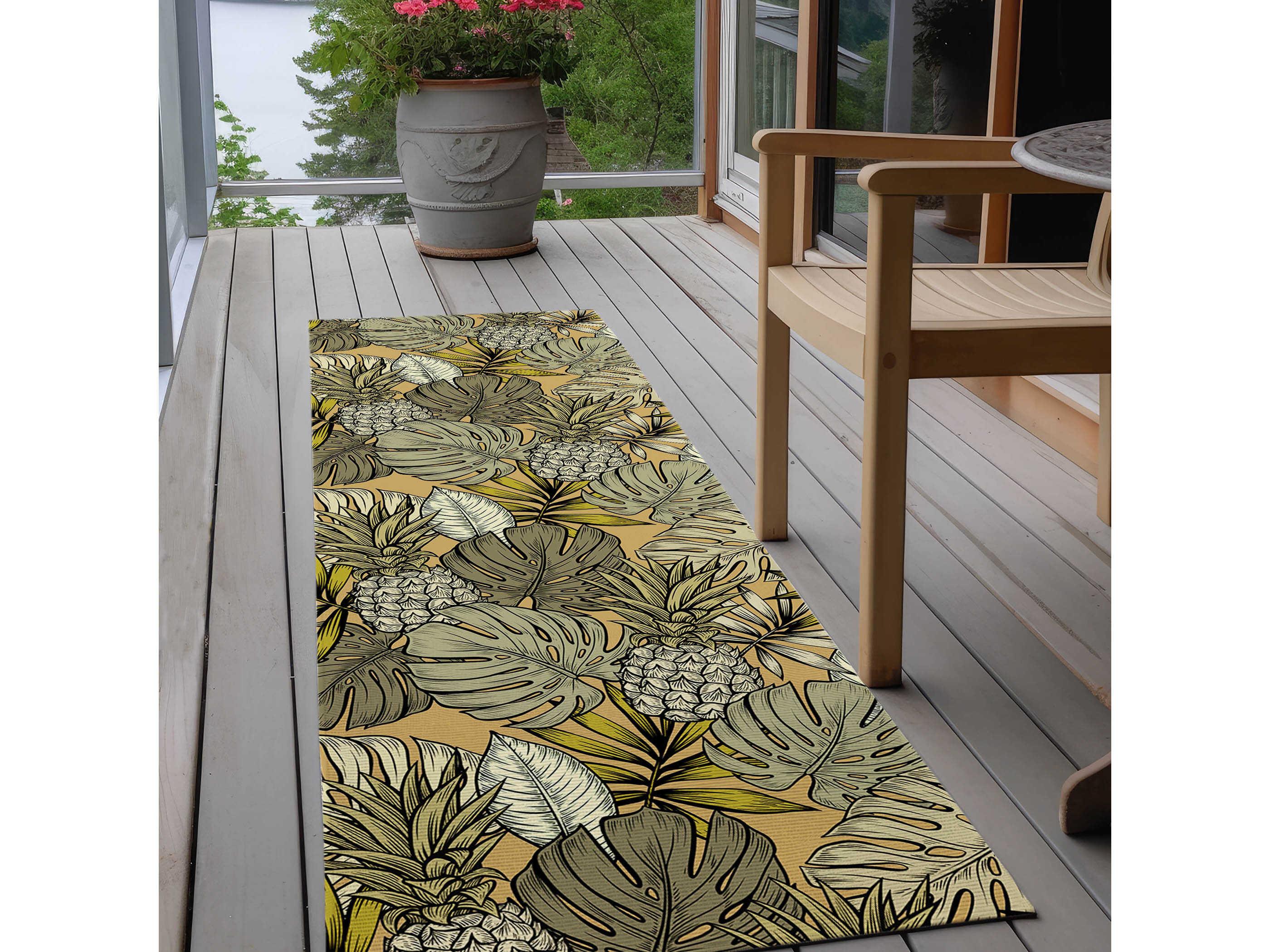 Dalyn Tropics Graphic Runner Area Rug