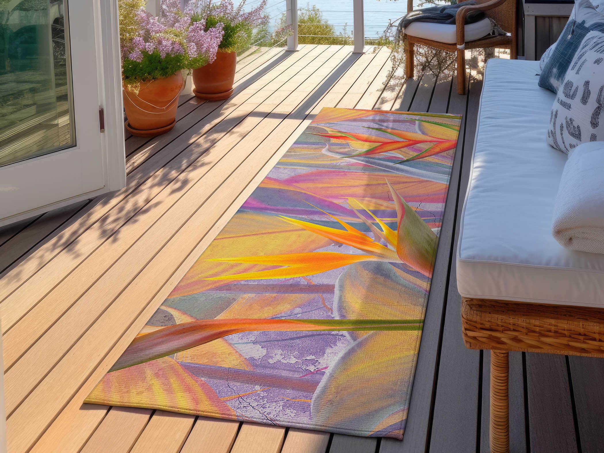Dalyn Tropics Graphic Runner Area Rug