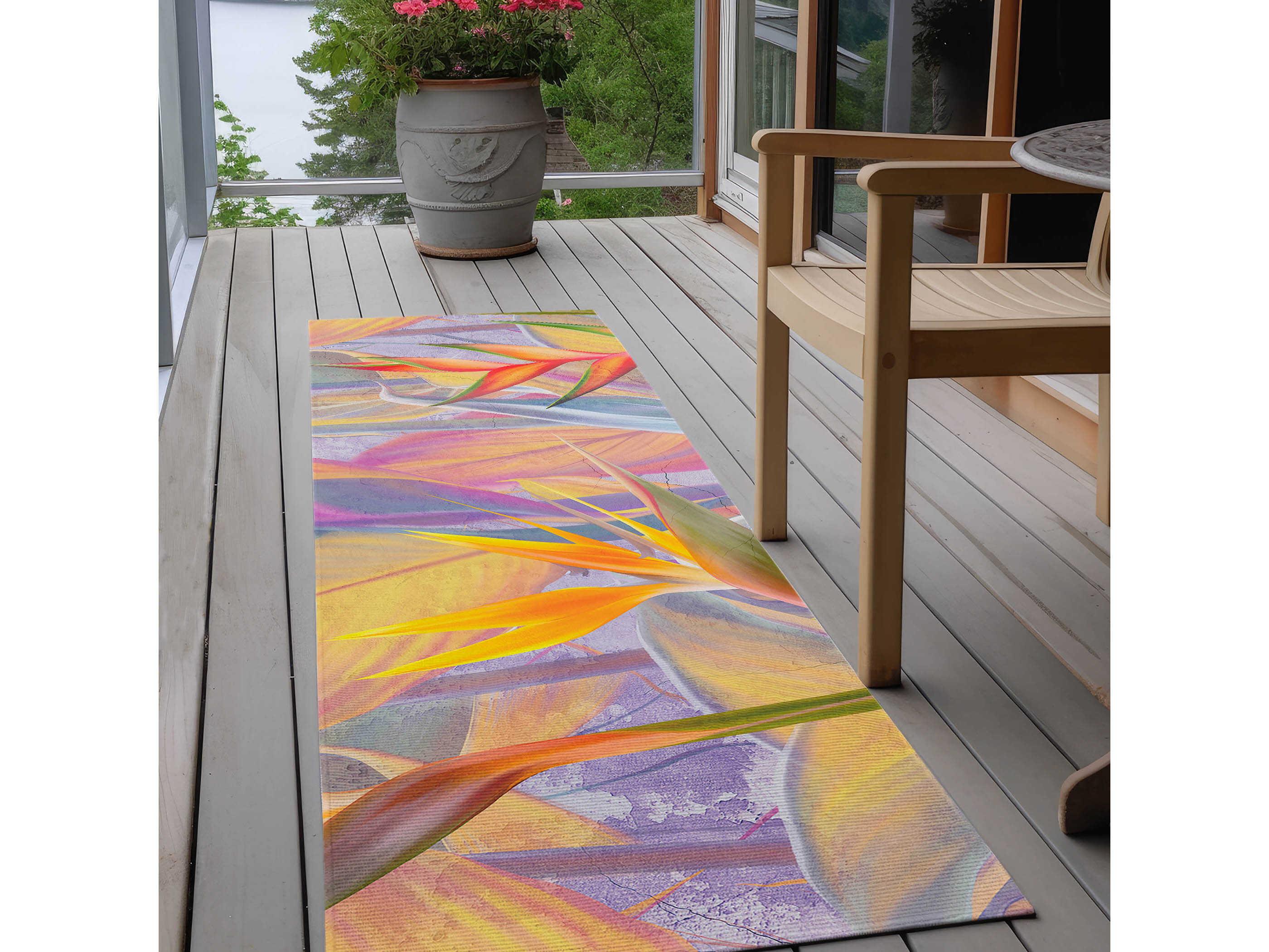 Dalyn Tropics Graphic Runner Area Rug