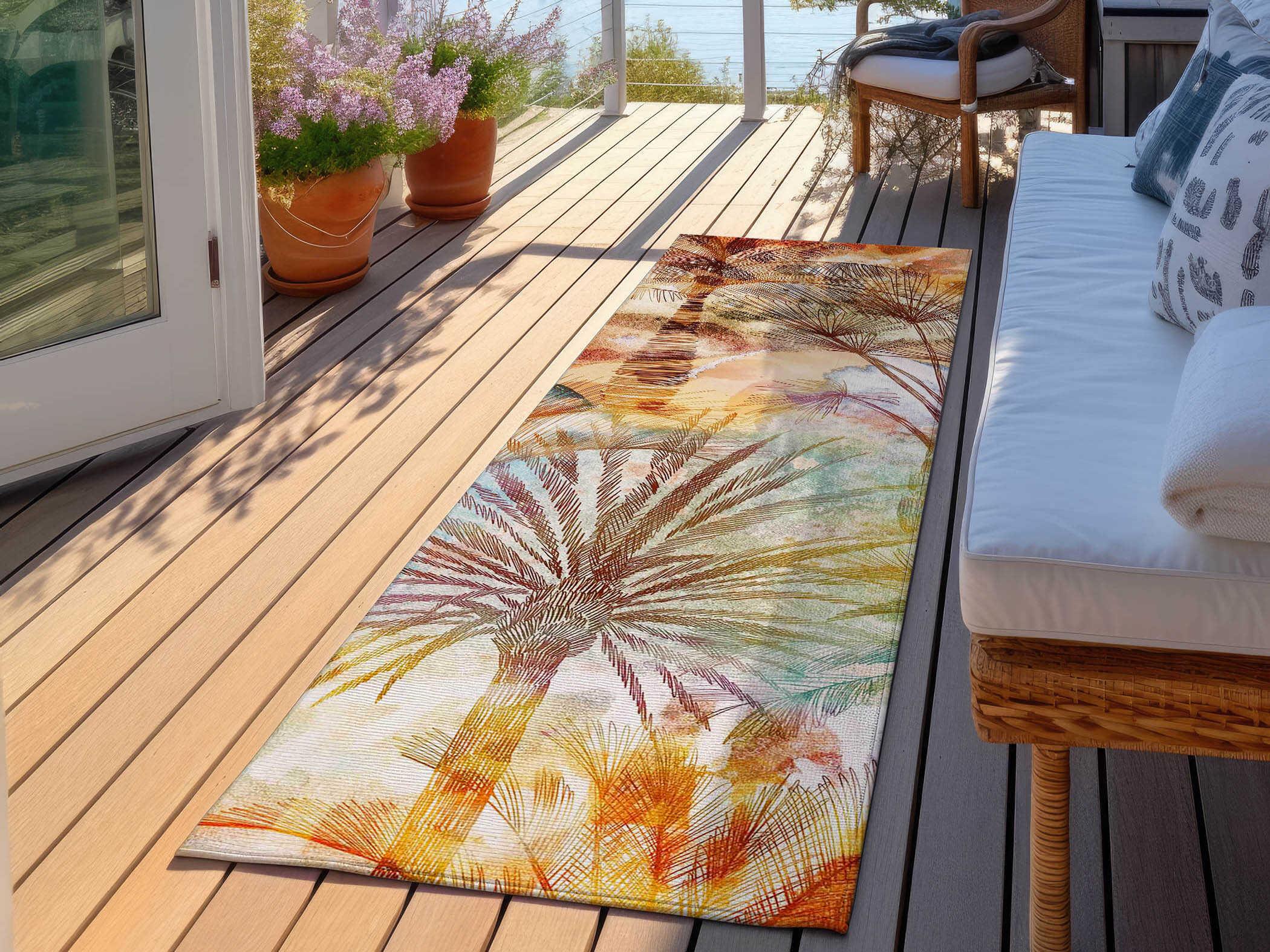 Dalyn Tropics Graphic Runner Area Rug