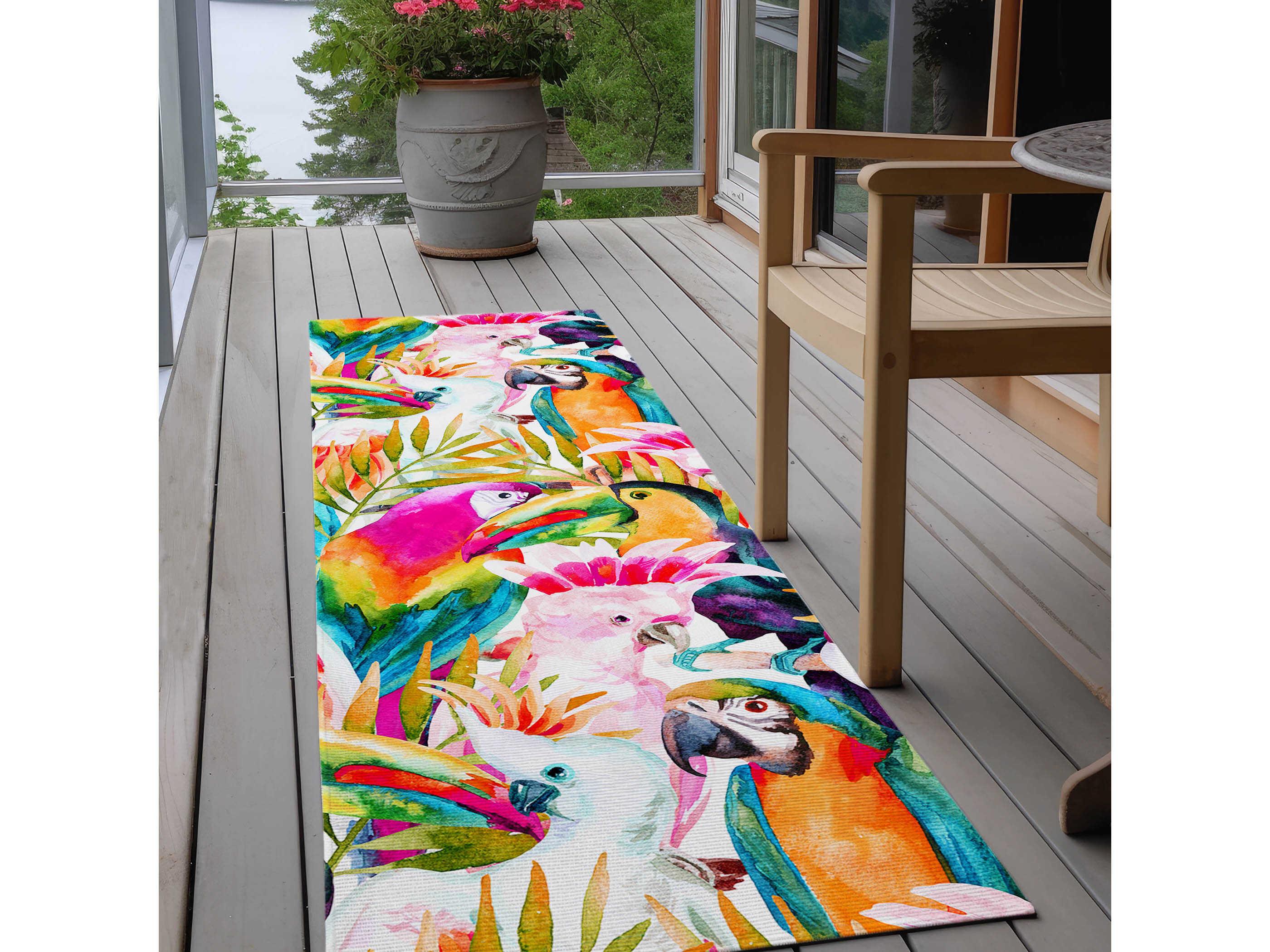 Dalyn Tropics Graphic Runner Area Rug