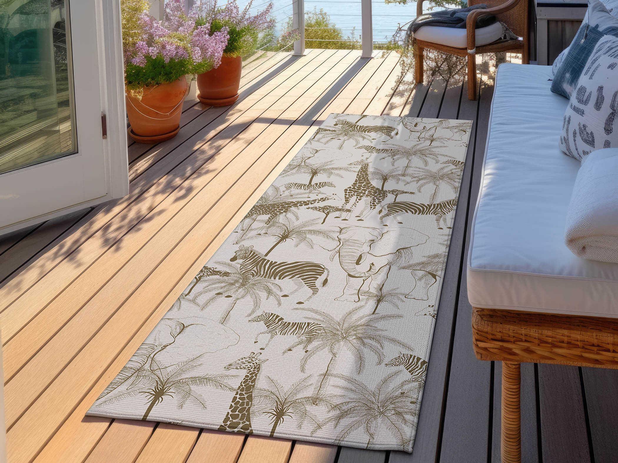 Dalyn Tropics Graphic Runner Area Rug