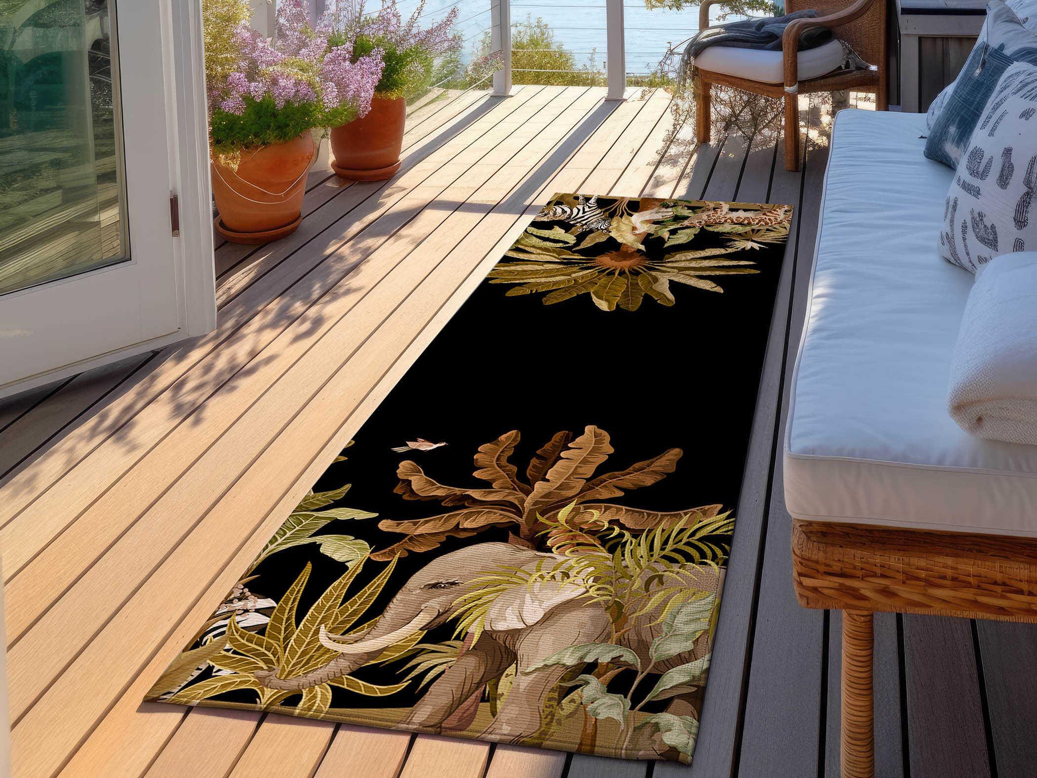 Dalyn Tropics Graphic Runner Area Rug