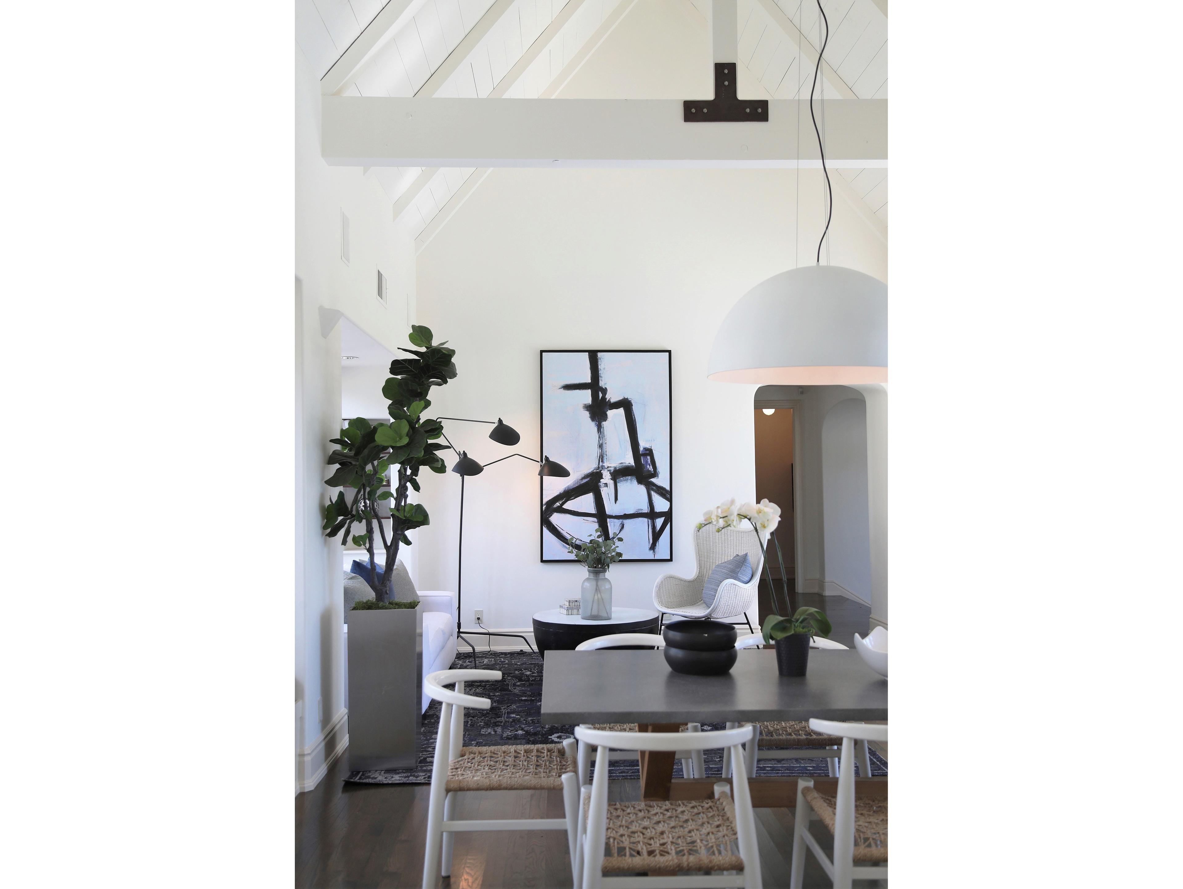 Dainolite Dome 3-Light White Pendant