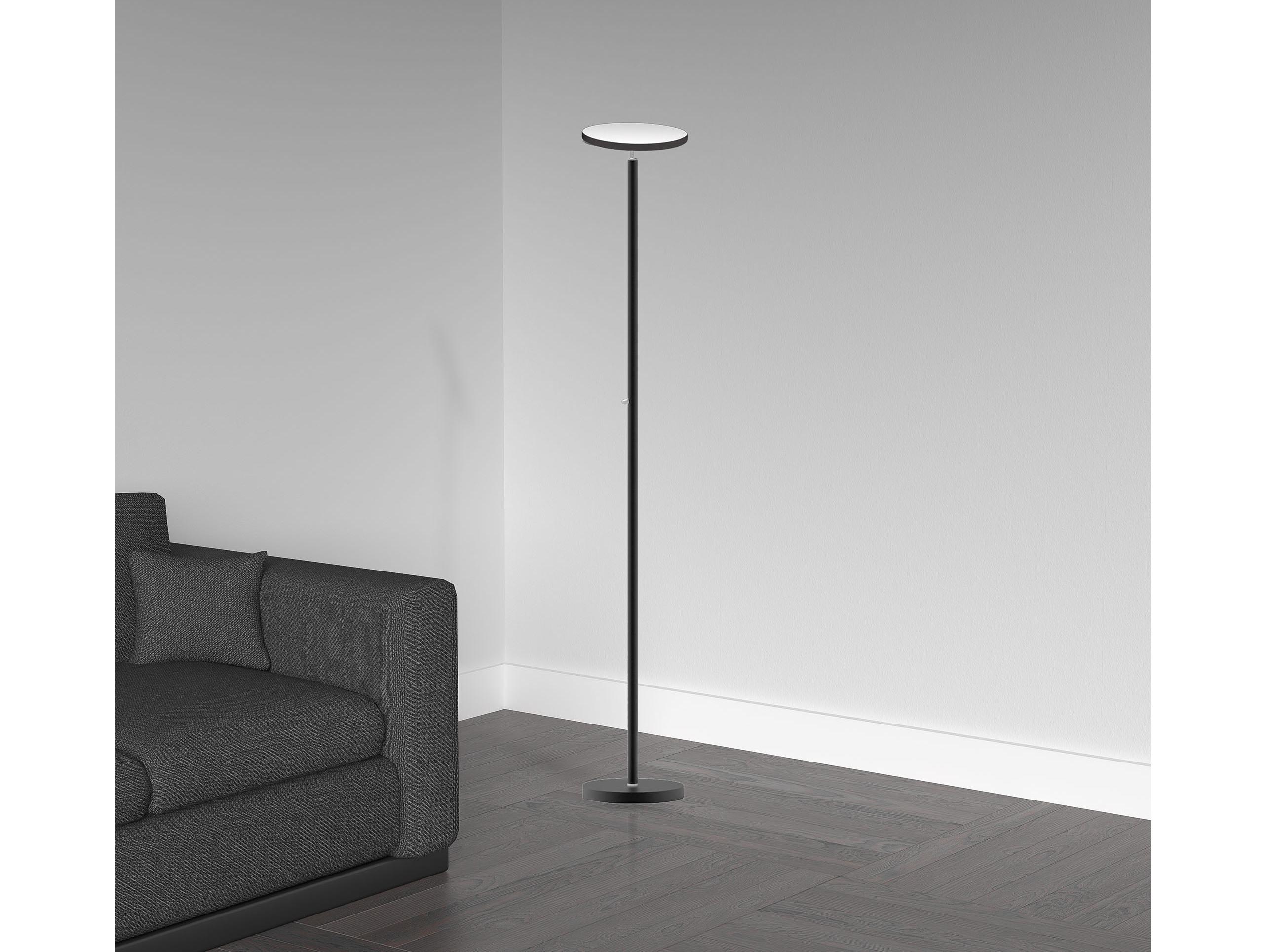 Dainolite Sandy Black Floor Lamp