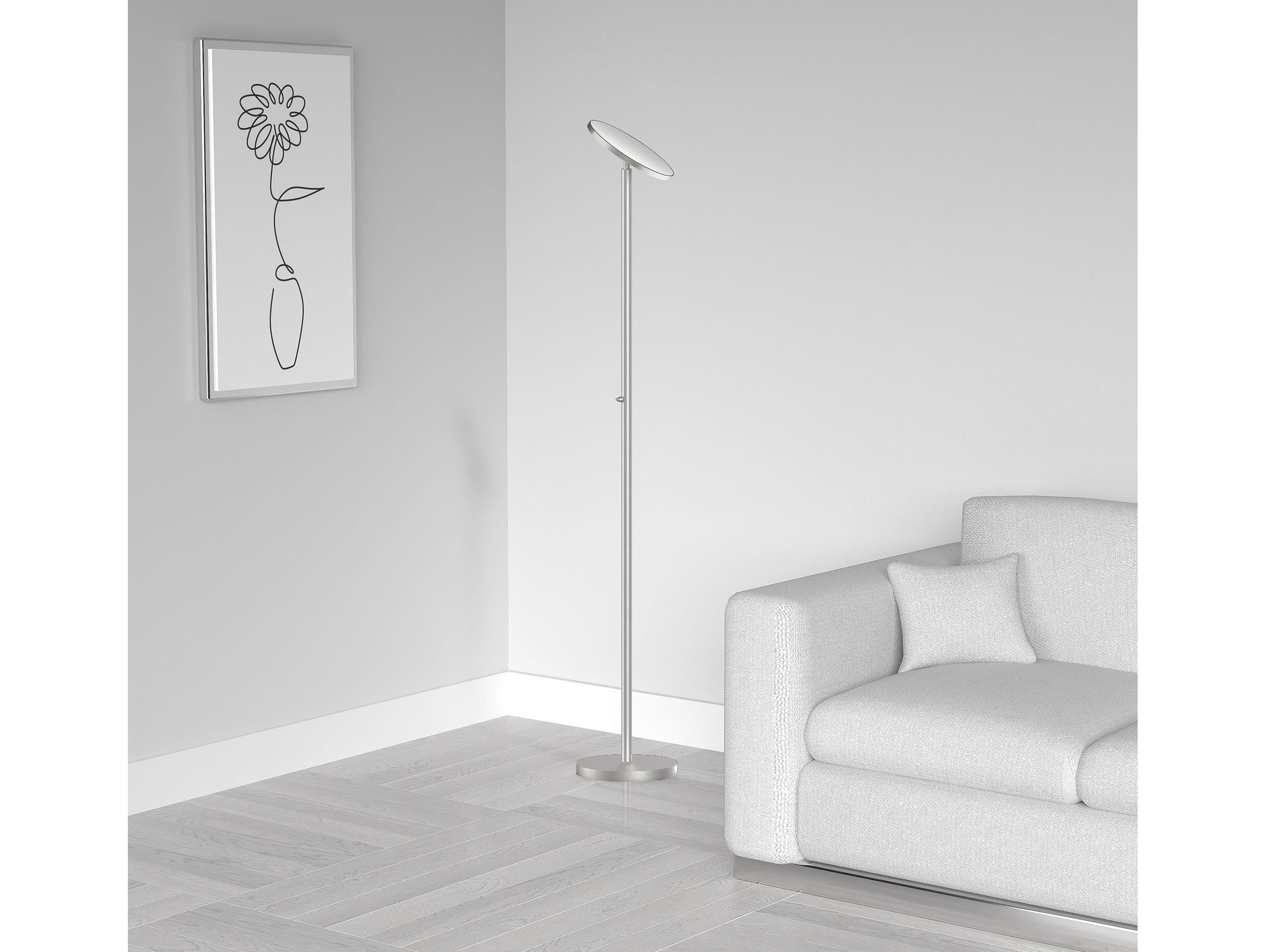 Dainolite Satin Nickel Floor Lamp
