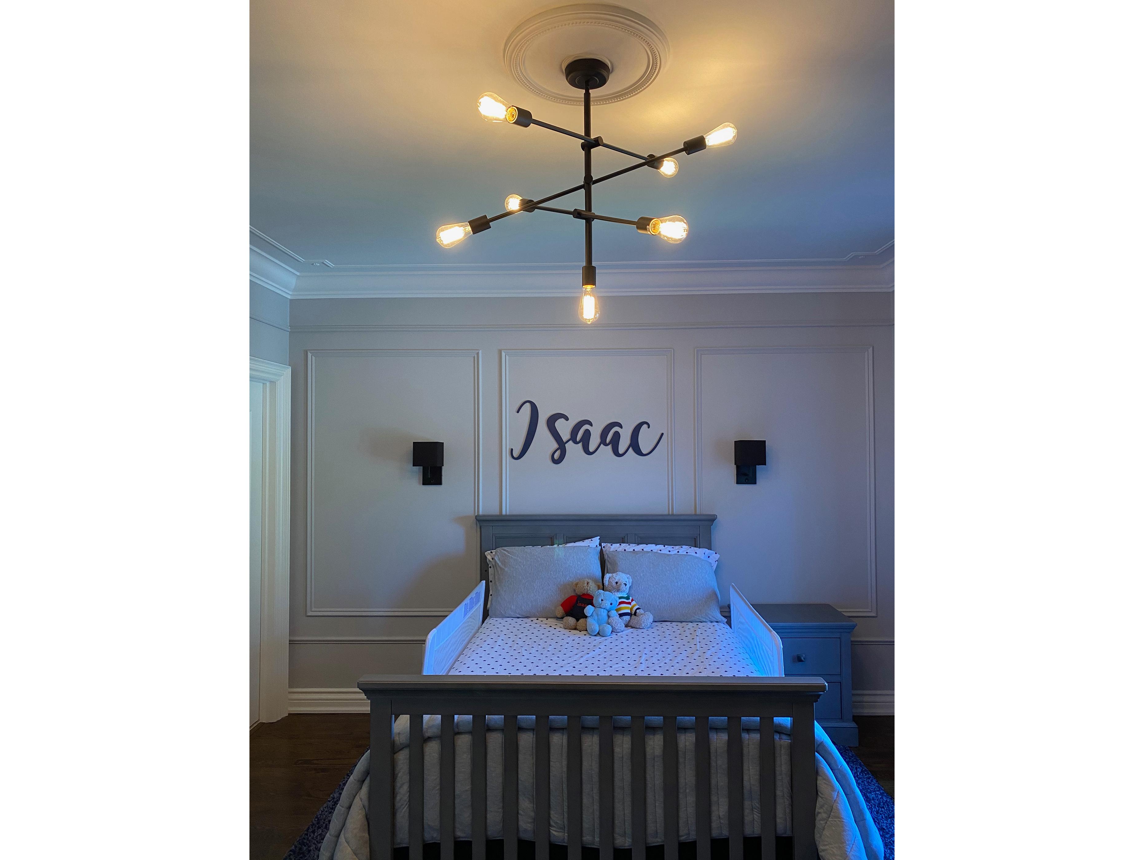 Dainolite Alexa 7-Light Matte Black Sputnik Pendant