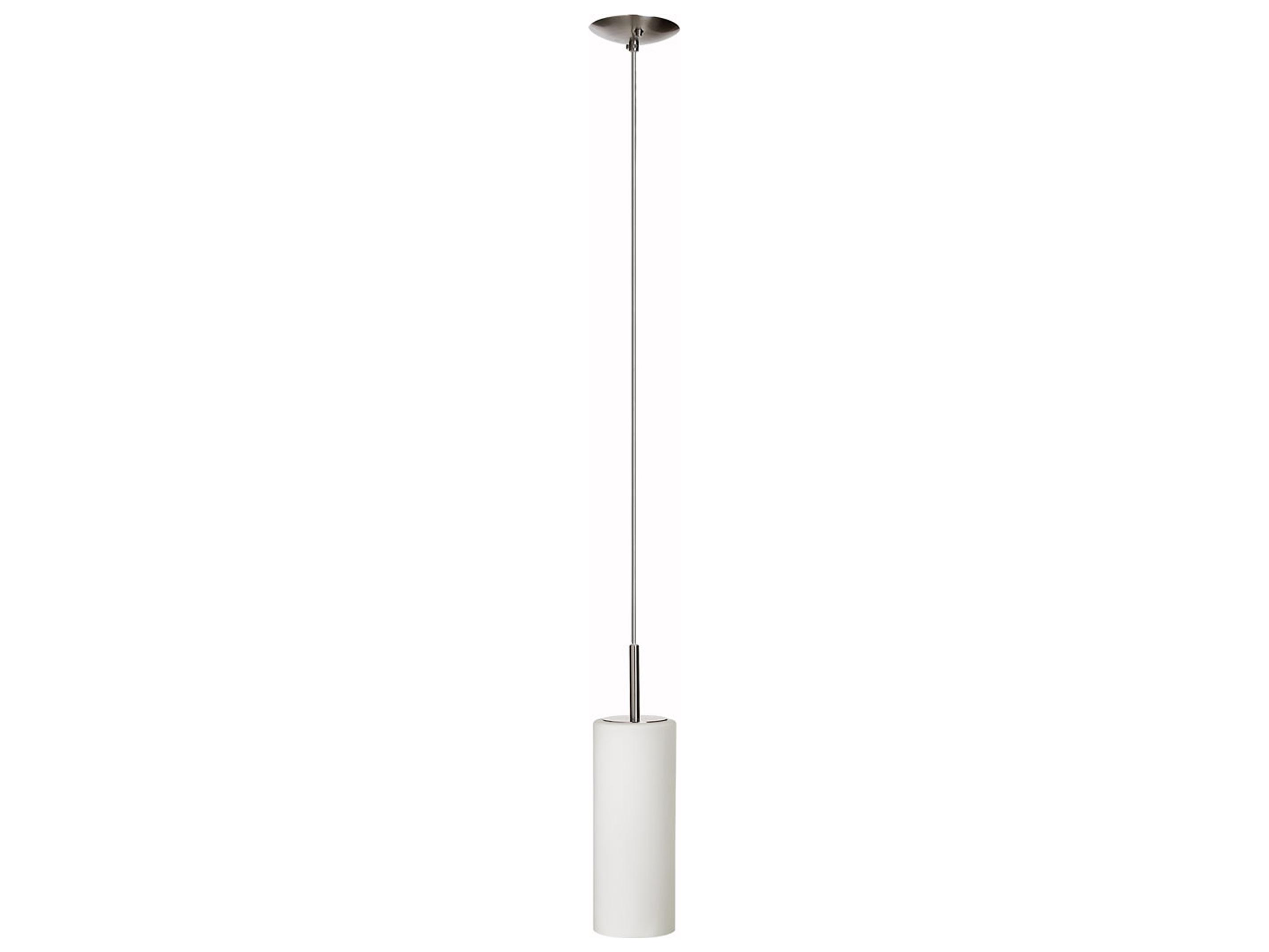 Dainolite Paza 1-Light Satin Chrome Cylinder Mini Pendant