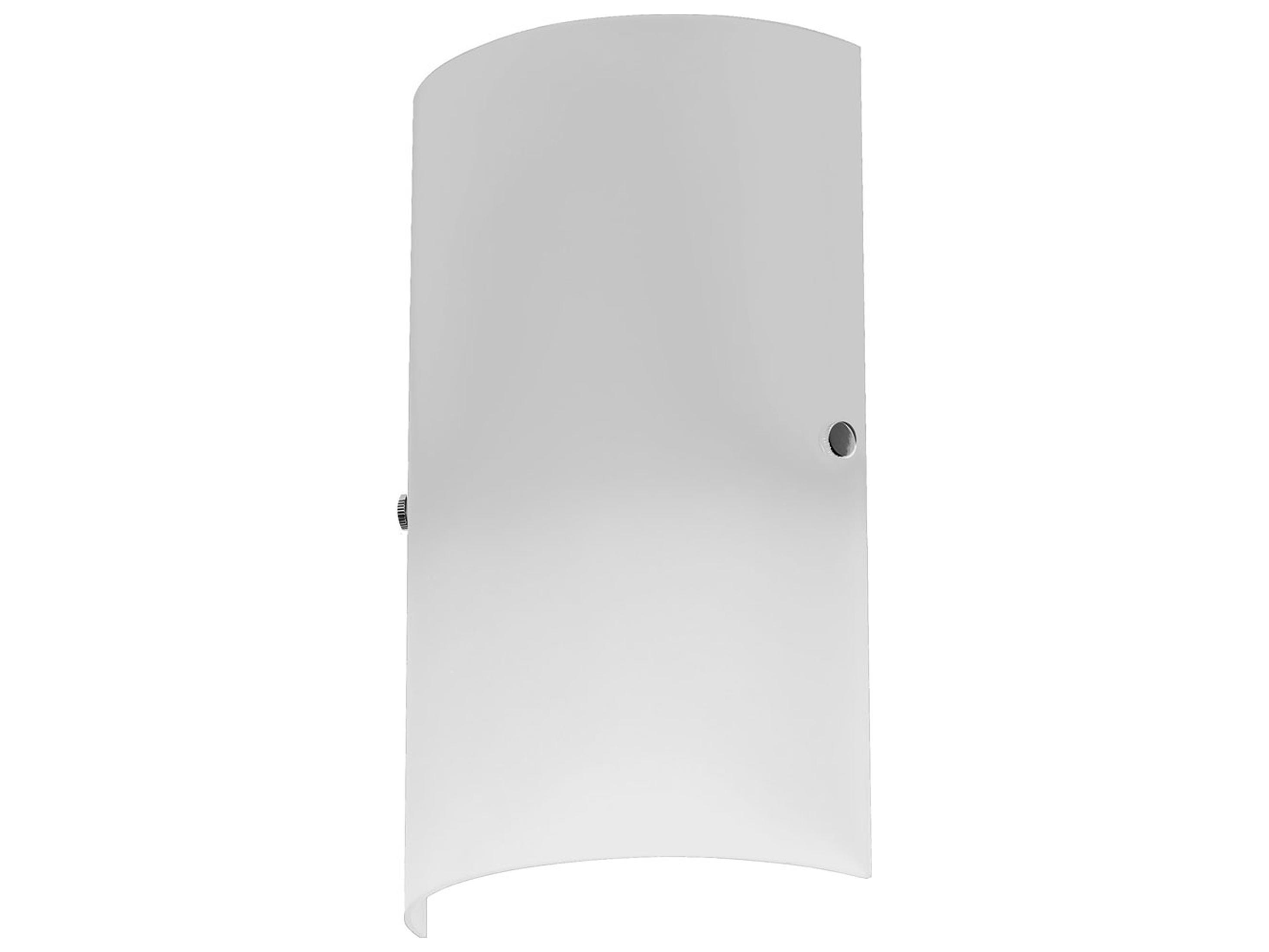 Dainolite Paza 1-Light Satin Chrome White Wall Sconce