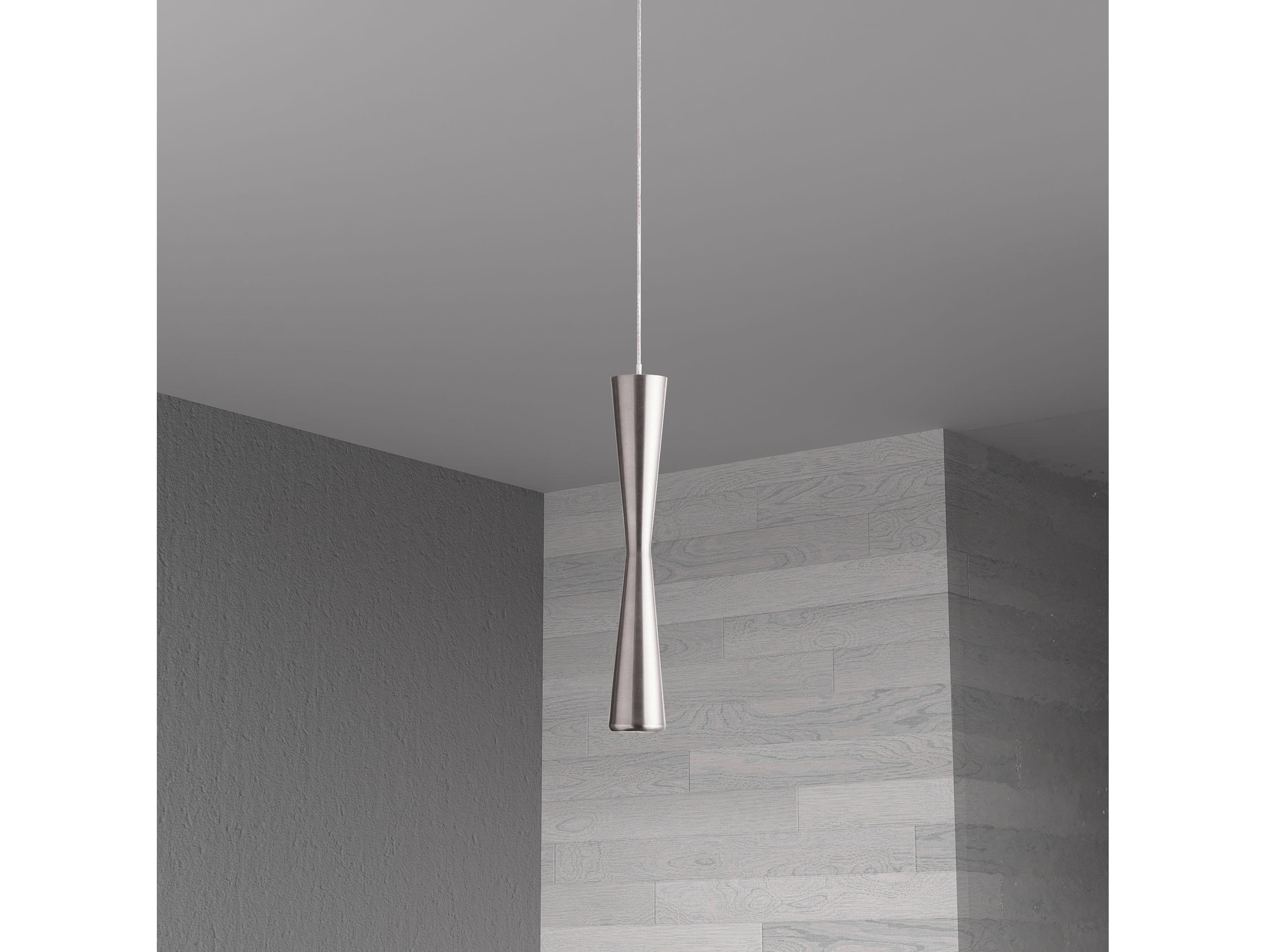 Dainolite Percita 1-Light Satin Chrome Linear Mini Pendant