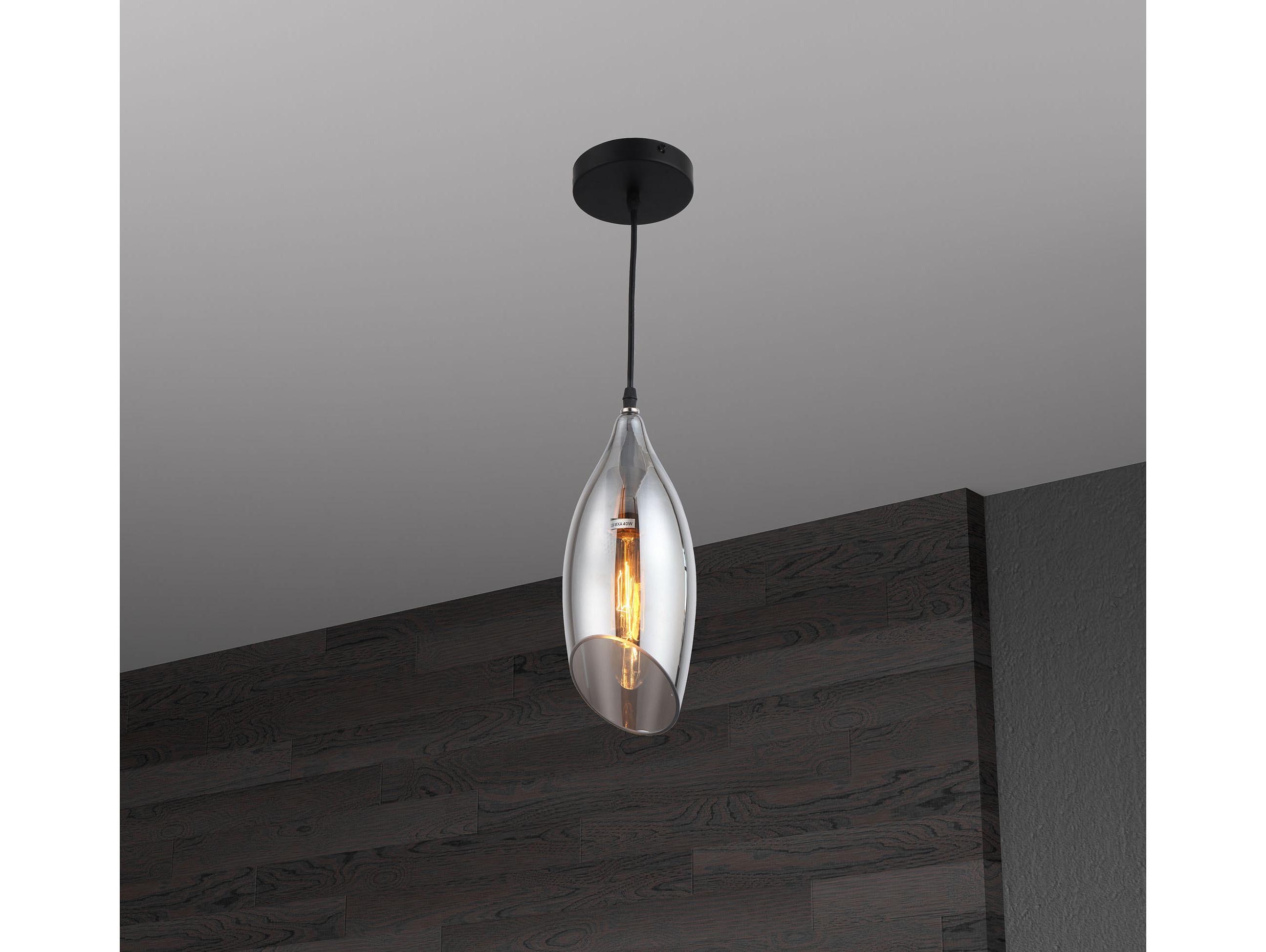 Dainolite Abba 1-Light Black Mini Pendant