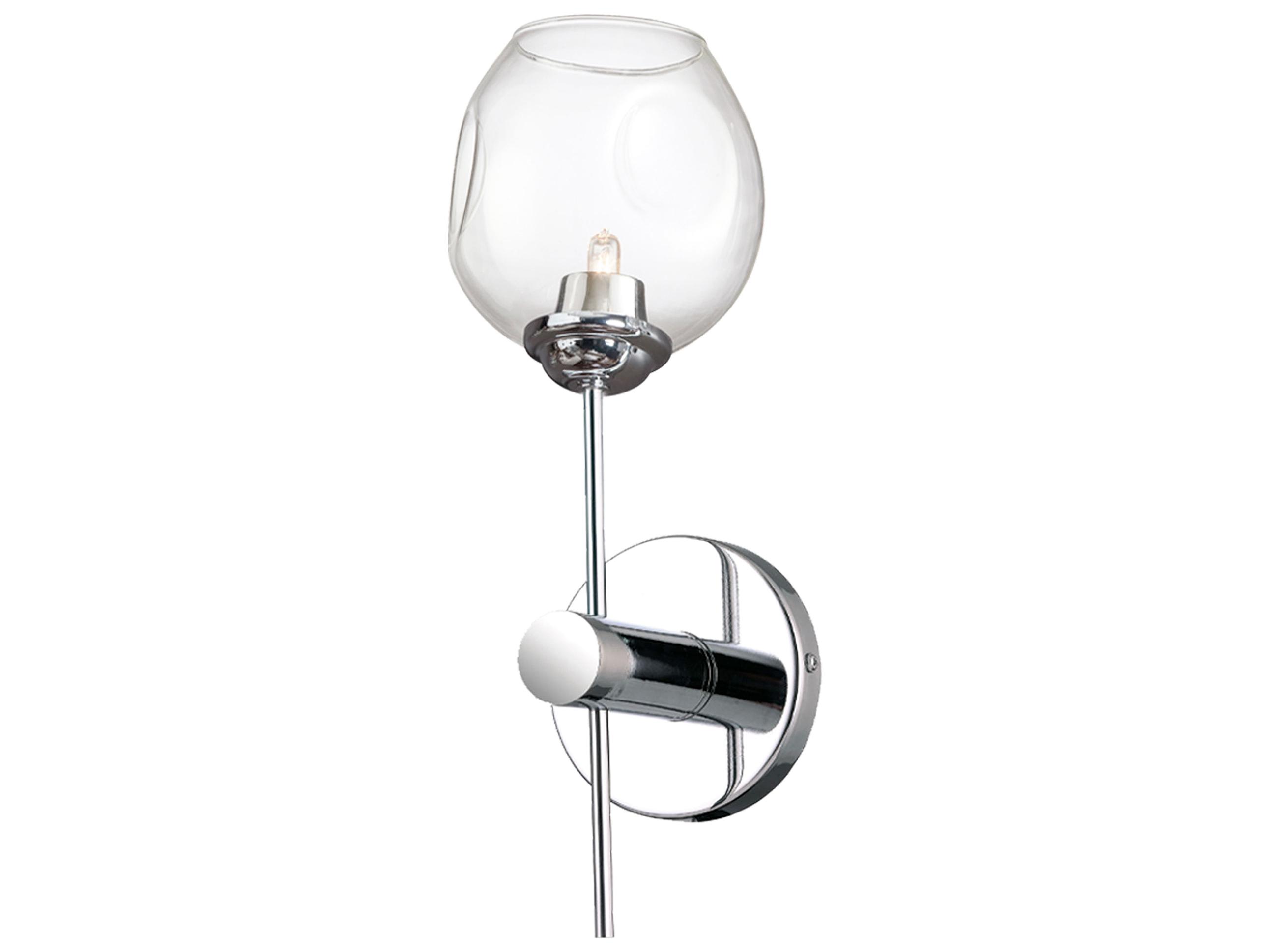 Dainolite Abii 1-Light Polished Chrome Wall Sconce