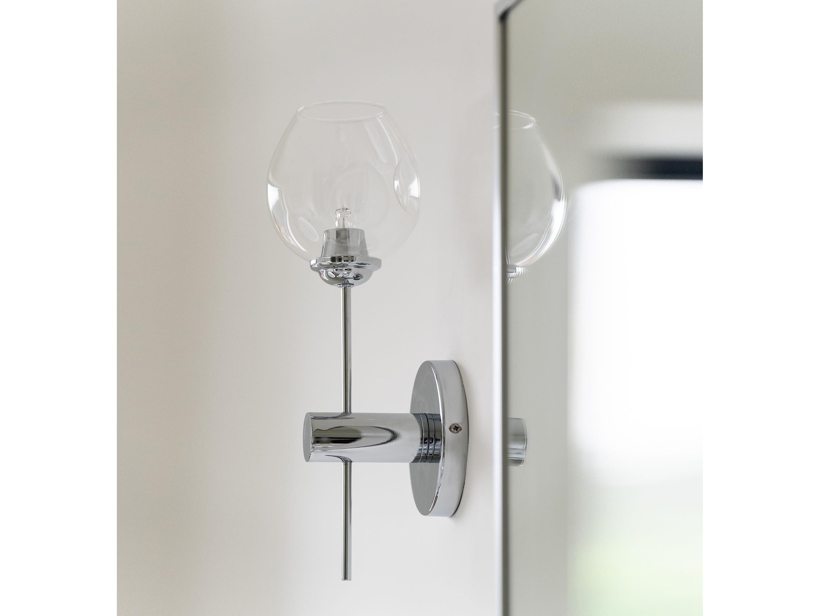 Dainolite Abii 1-Light Polished Chrome Wall Sconce