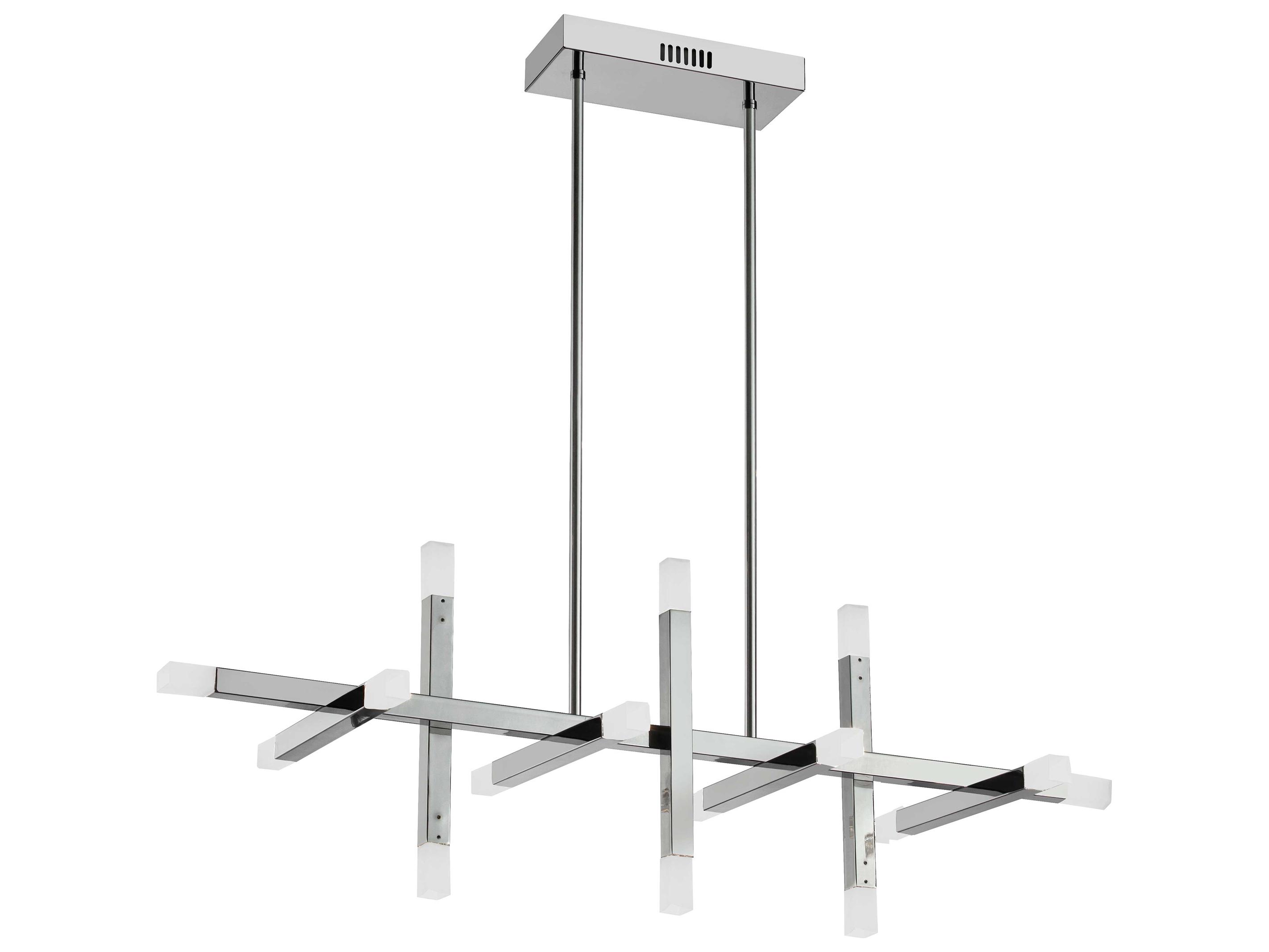 Dainolite Acasia 16-Light Polished Chrome Linear Island Pendant