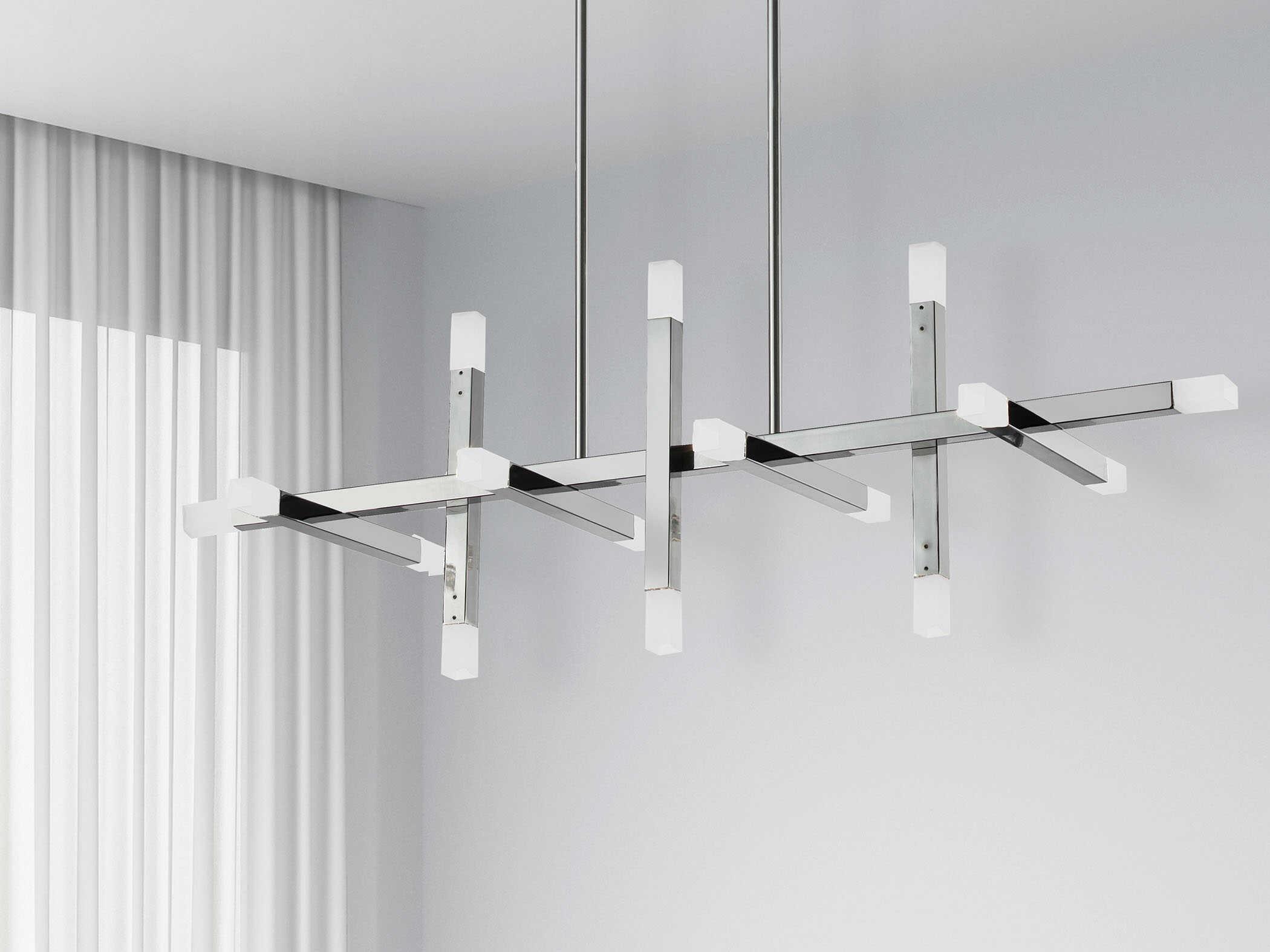 Dainolite Acasia 16-Light Polished Chrome Linear Island Pendant