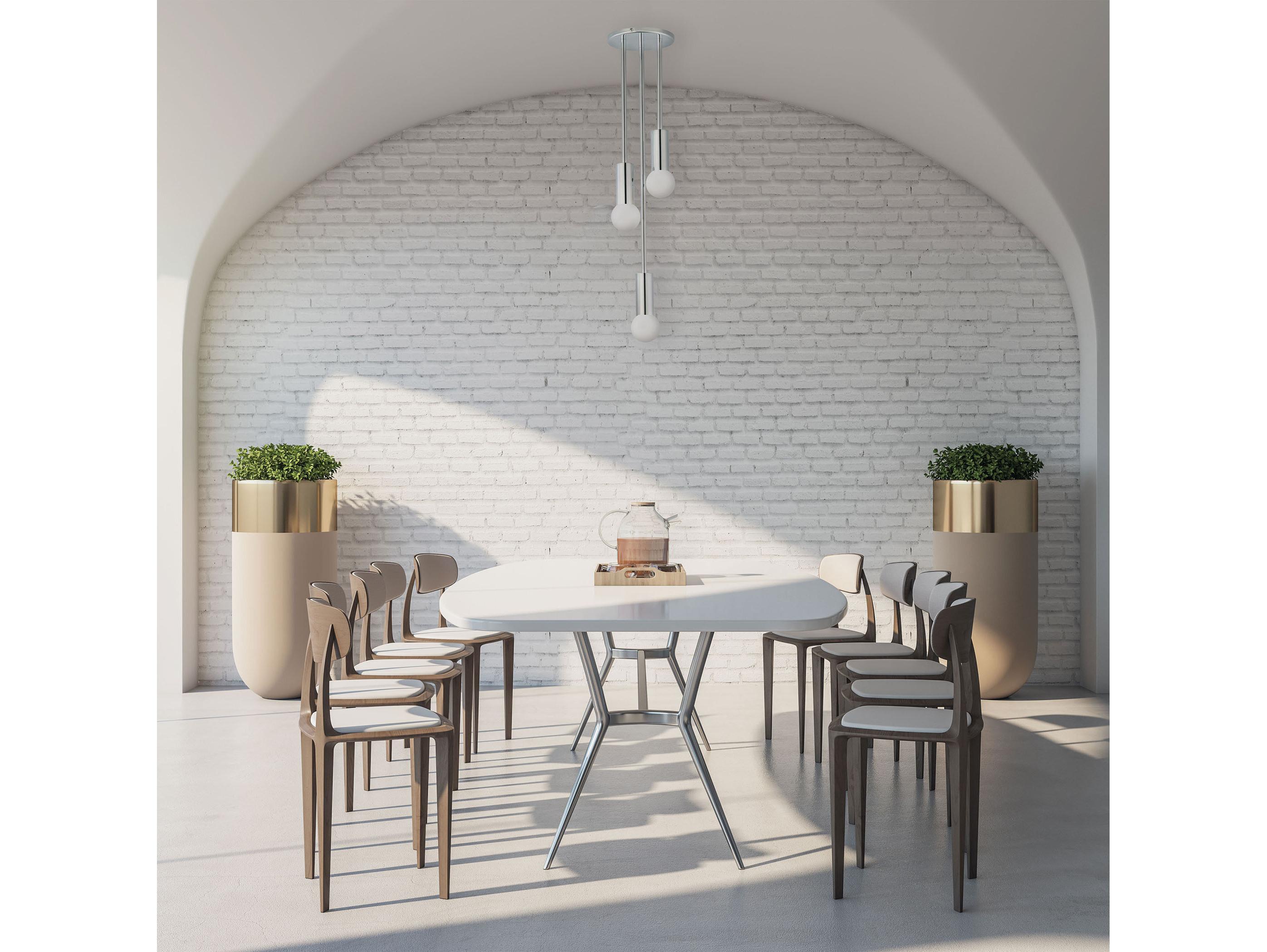 Dainolite Adams 3-Light Polished Chrome Pendant