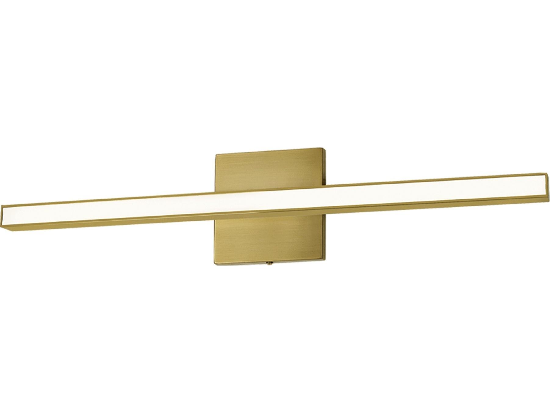 Dainolite Alexander 1-Light Aged Brass Vanity Light