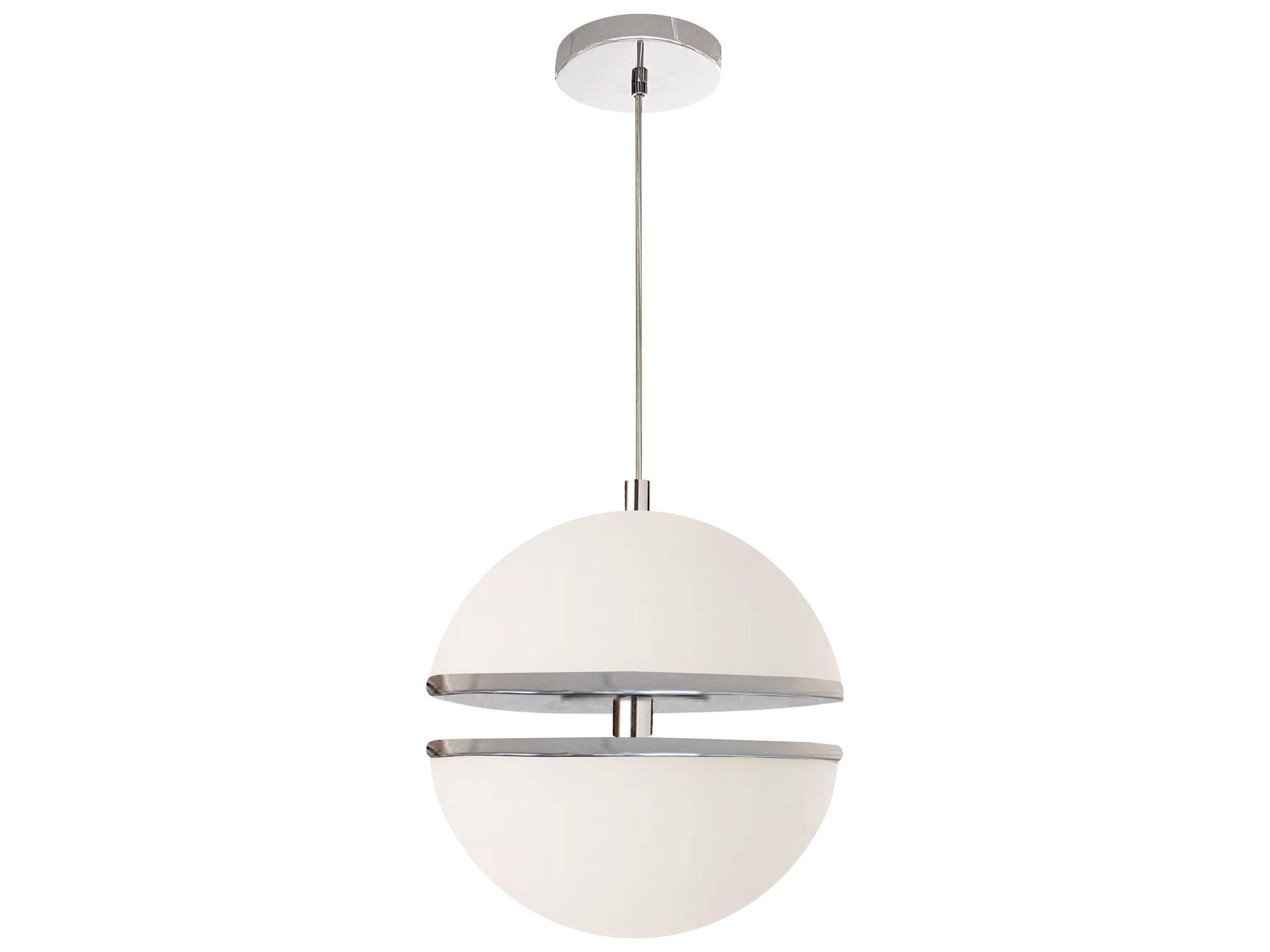 Dainolite Atomic 2-Light Polished Chrome Globe Mini Pendant