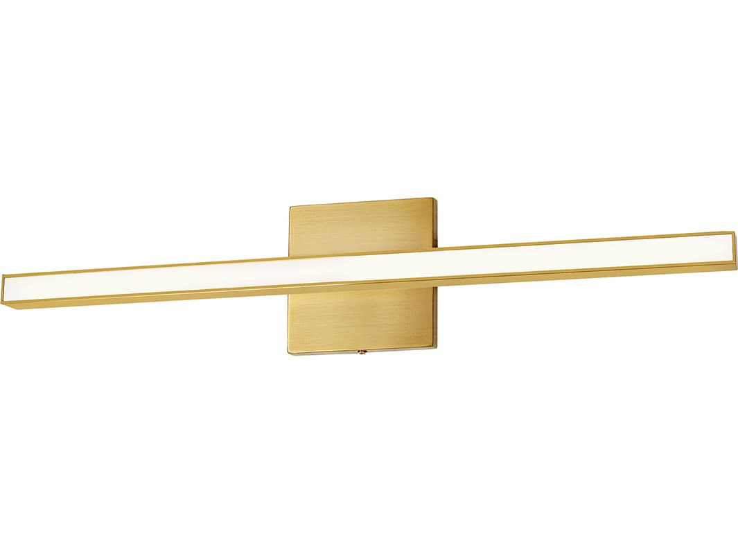 Dainolite Arandel 1-Light Aged Brass Vanity Light