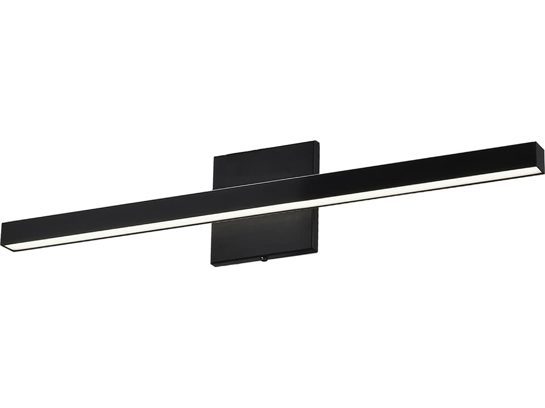 Dainolite Arandel 1-Light Matte Black Vanity Light