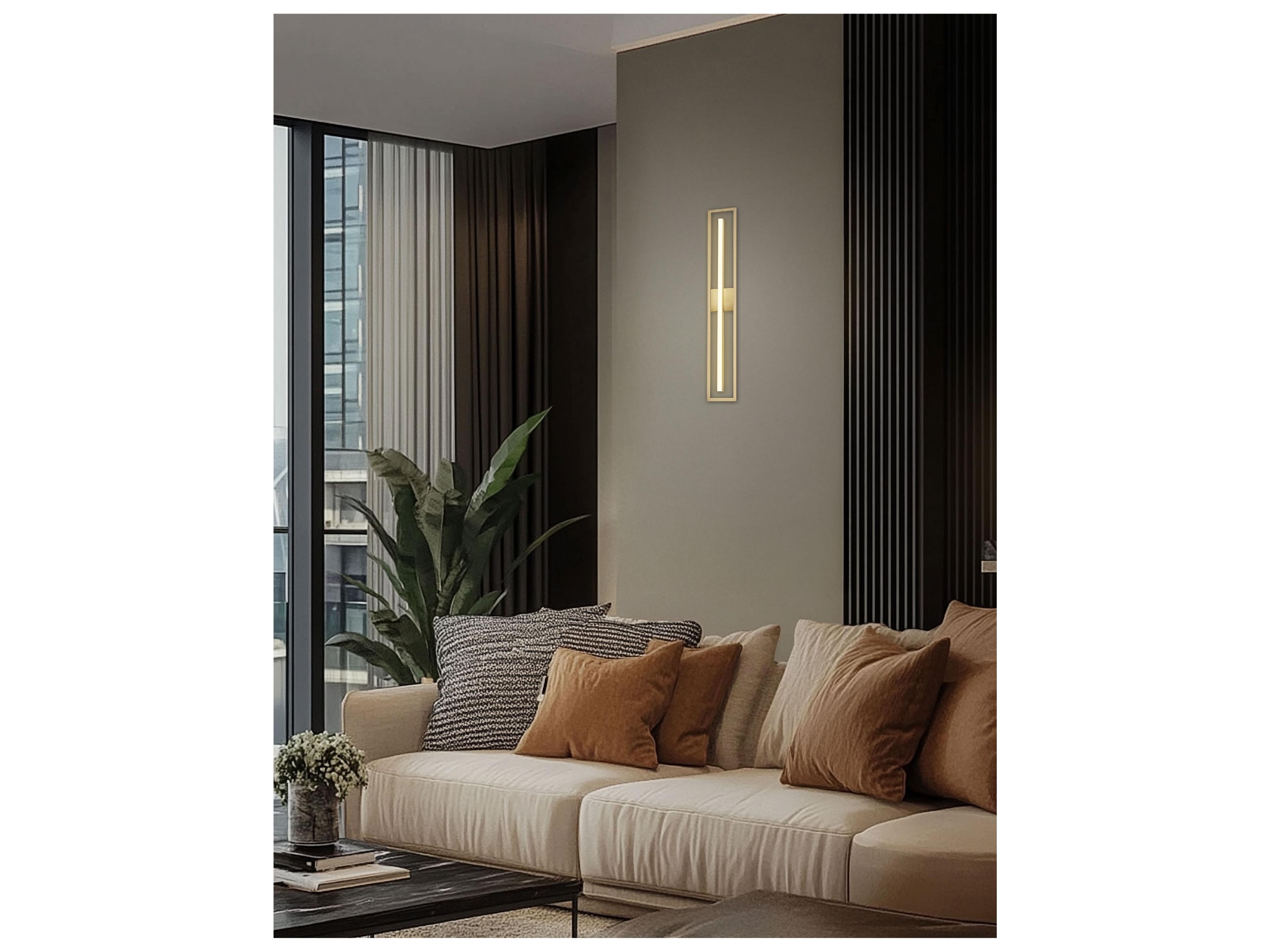 Dainolite Arandel 1-Light Aged Brass Vanity Light