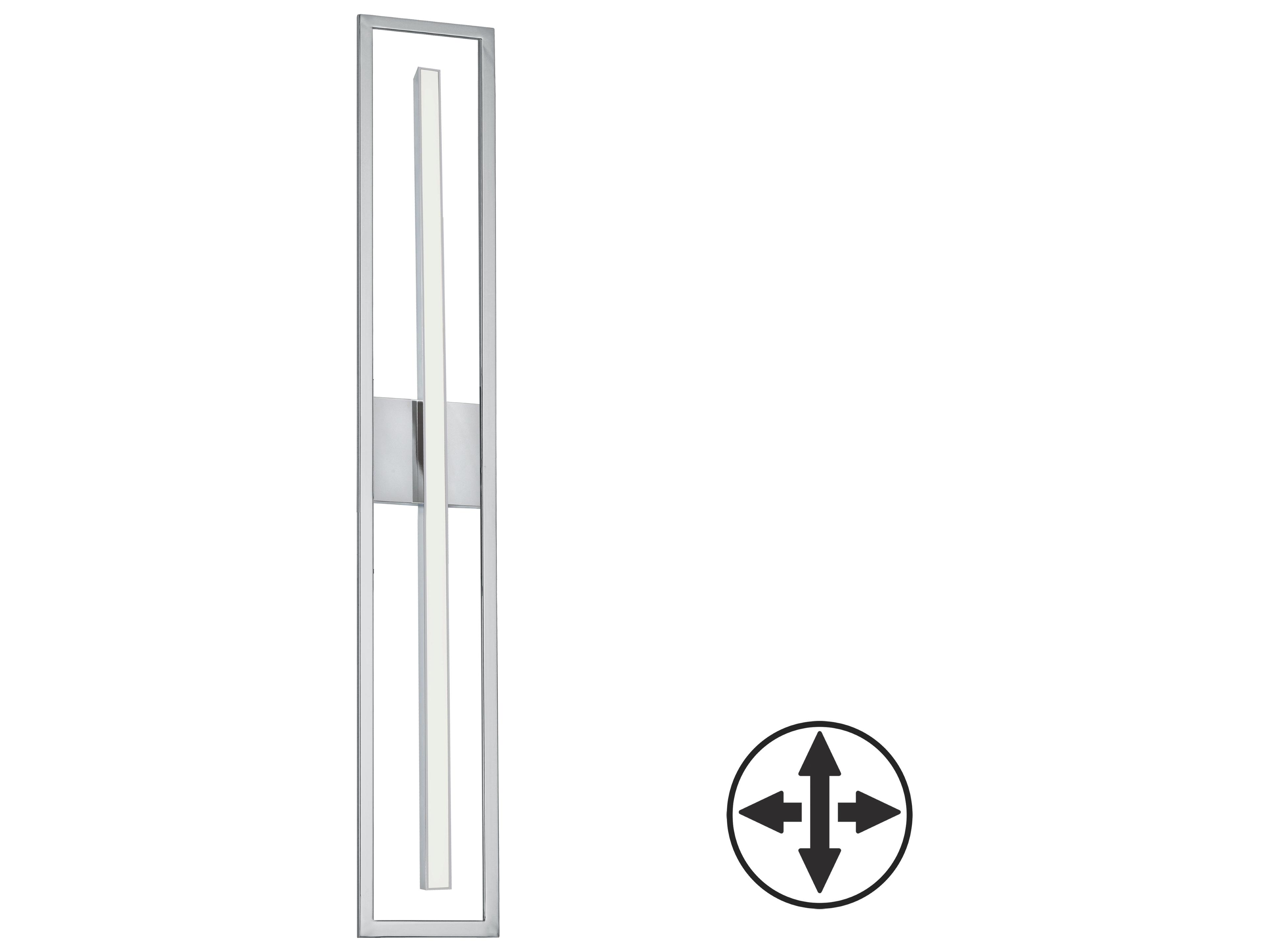 Dainolite Arandel 1-Light Polished Chrome Vanity Light