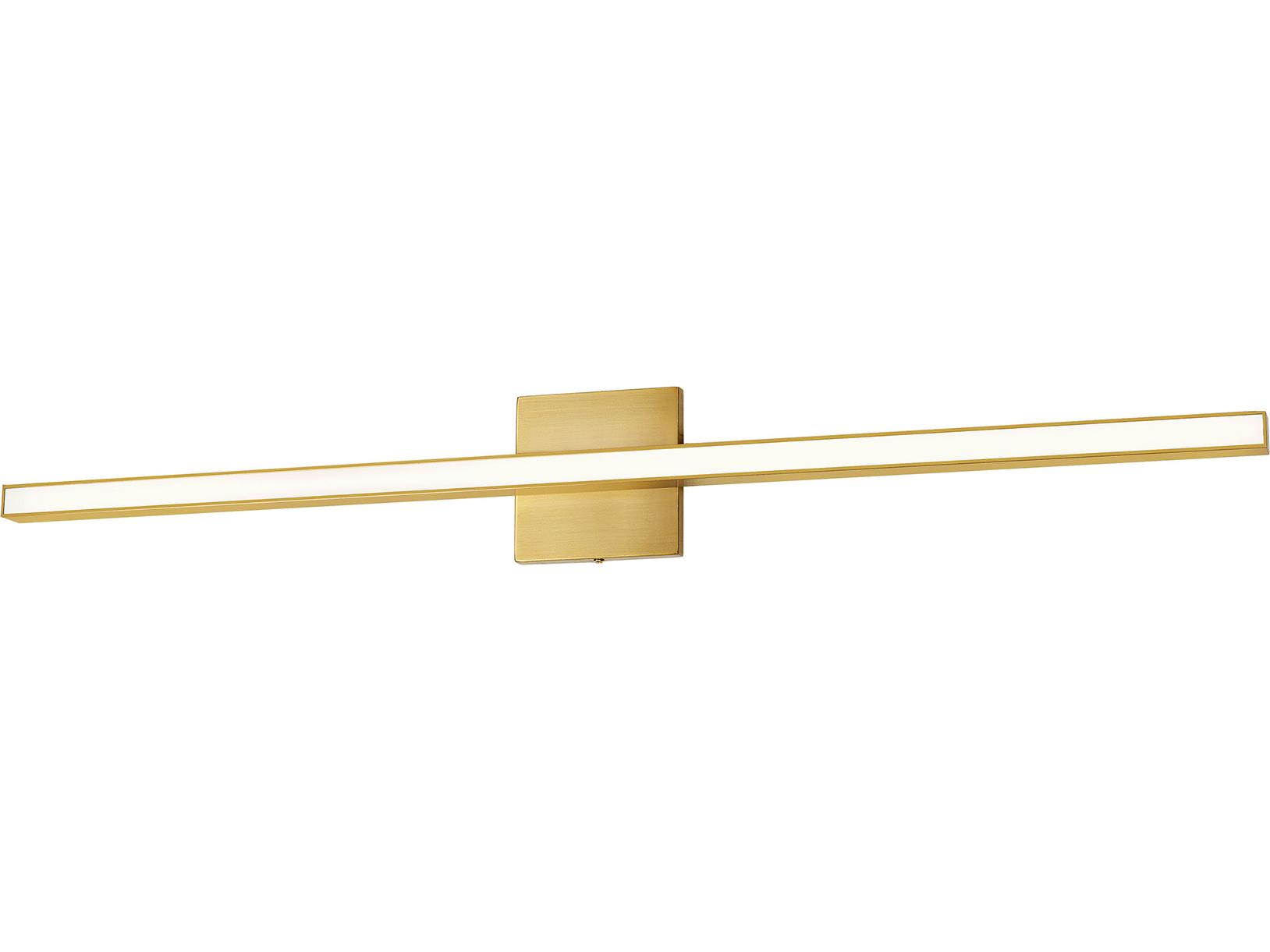 Dainolite Arandel 1-Light Aged Brass Vanity Light