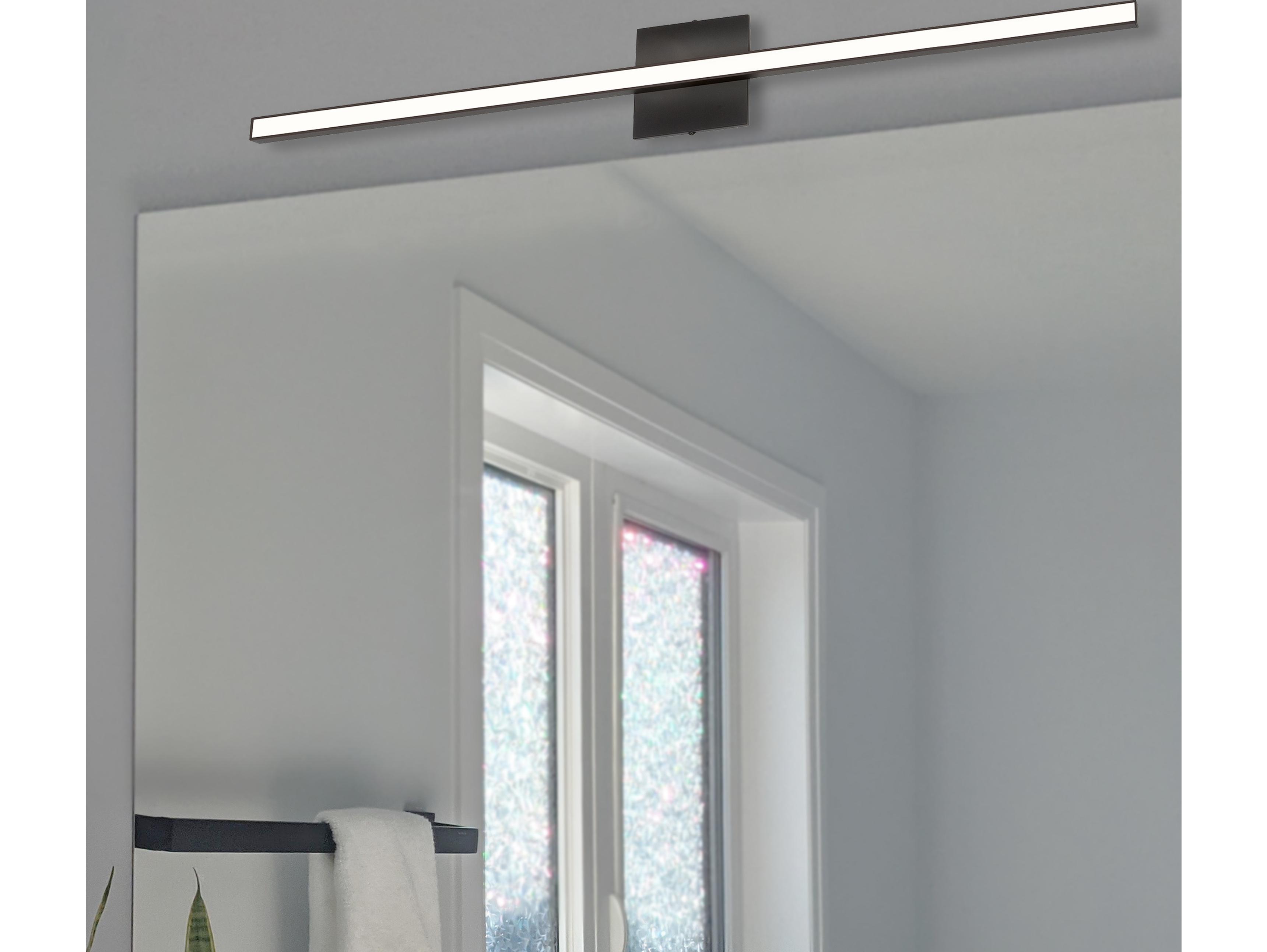 Dainolite Arandel 1-Light Matte Black Vanity Light