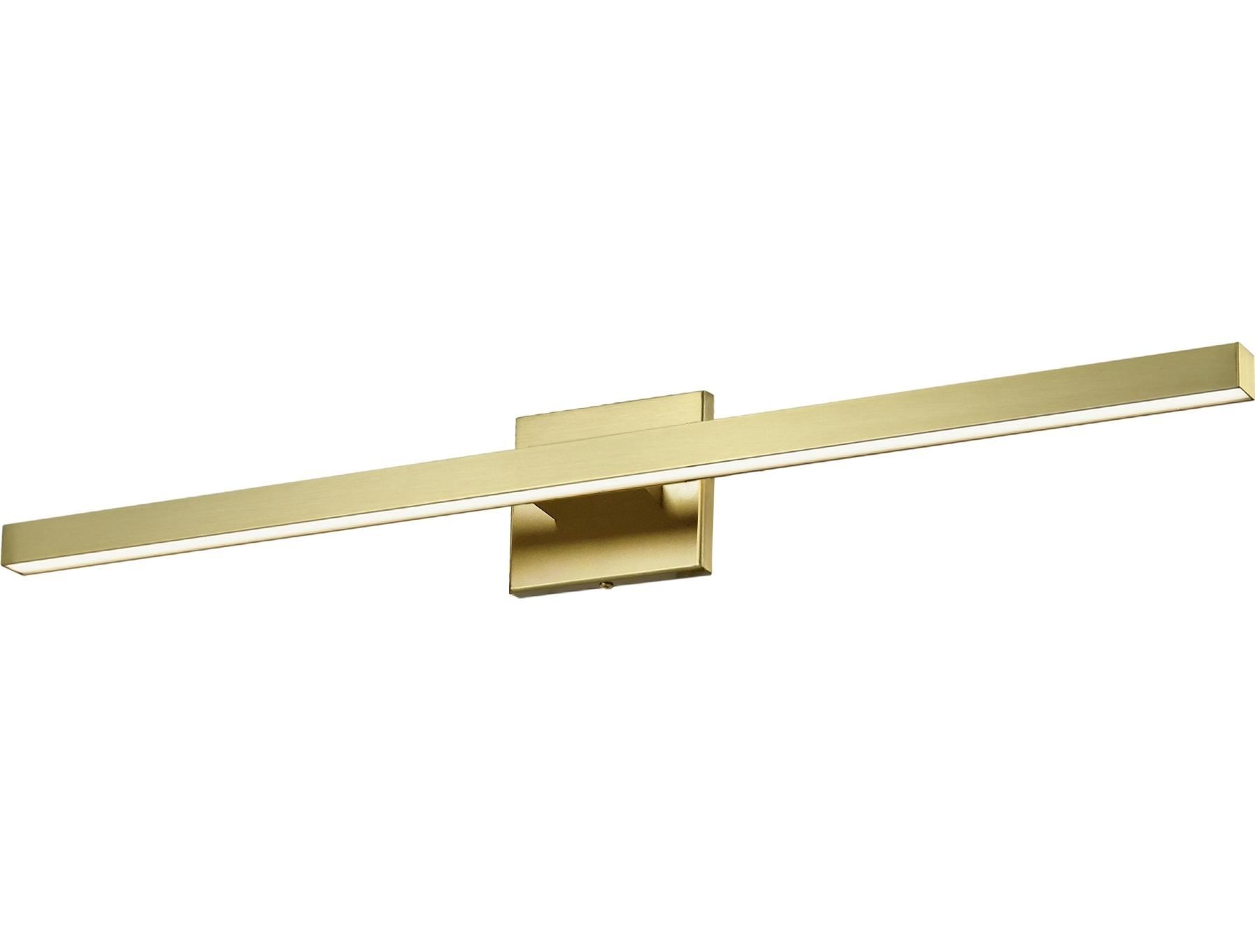 Dainolite Arandel 1-Light Aged Brass Vanity Light