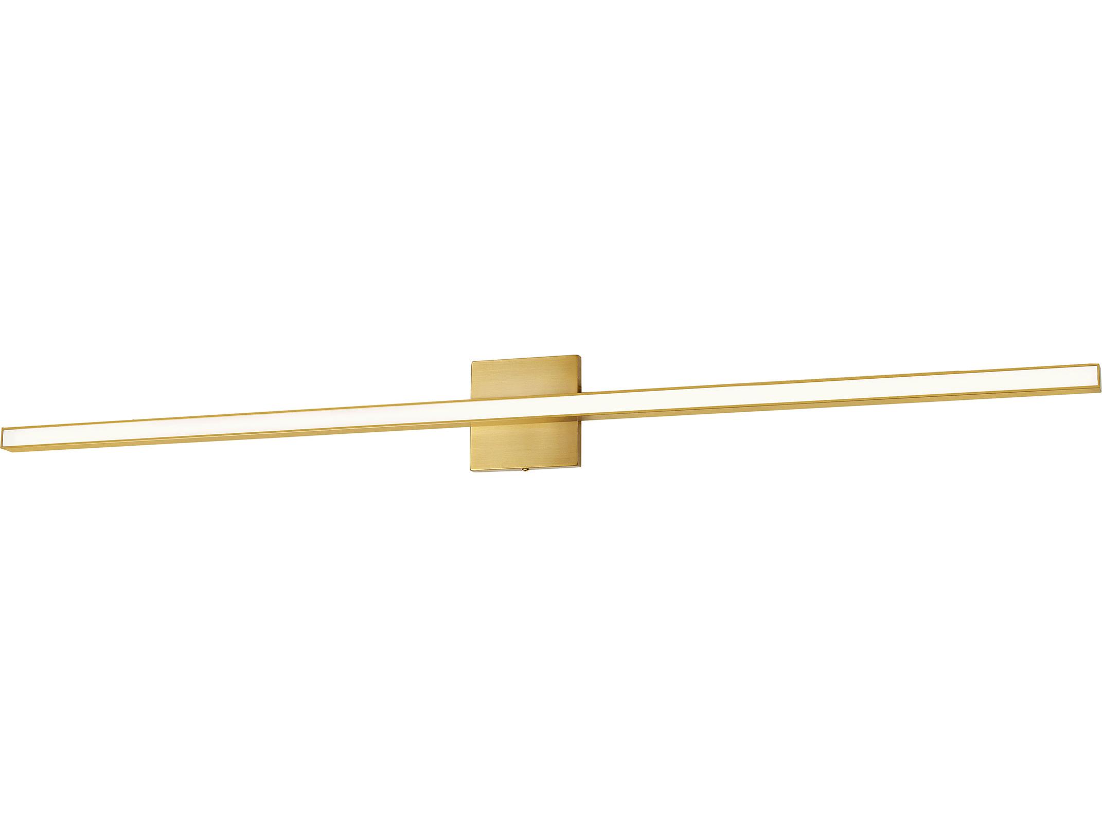 Dainolite Arandel 1-Light Aged Brass Vanity Light