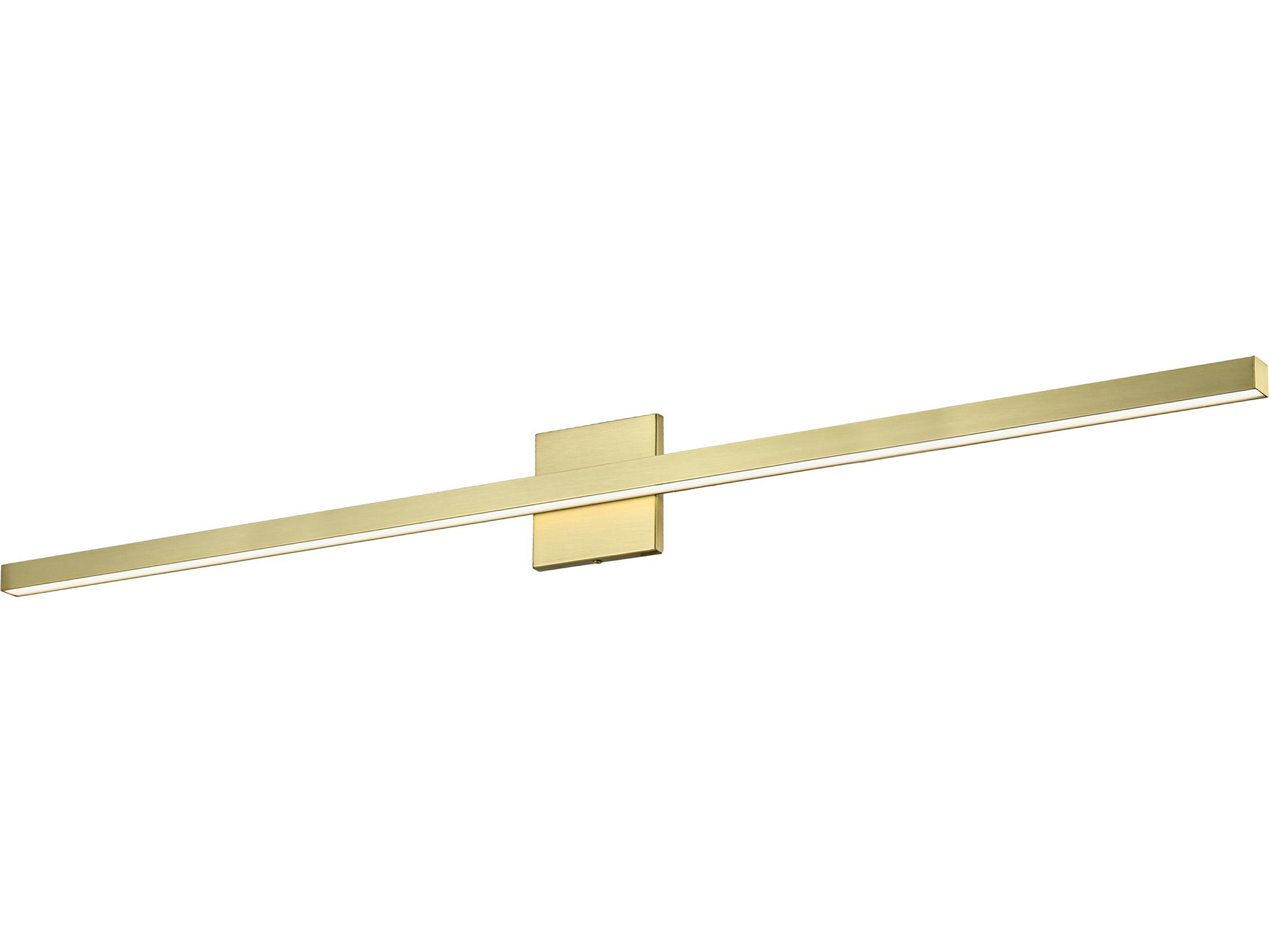 Dainolite Arandel 1-Light Aged Brass Vanity Light